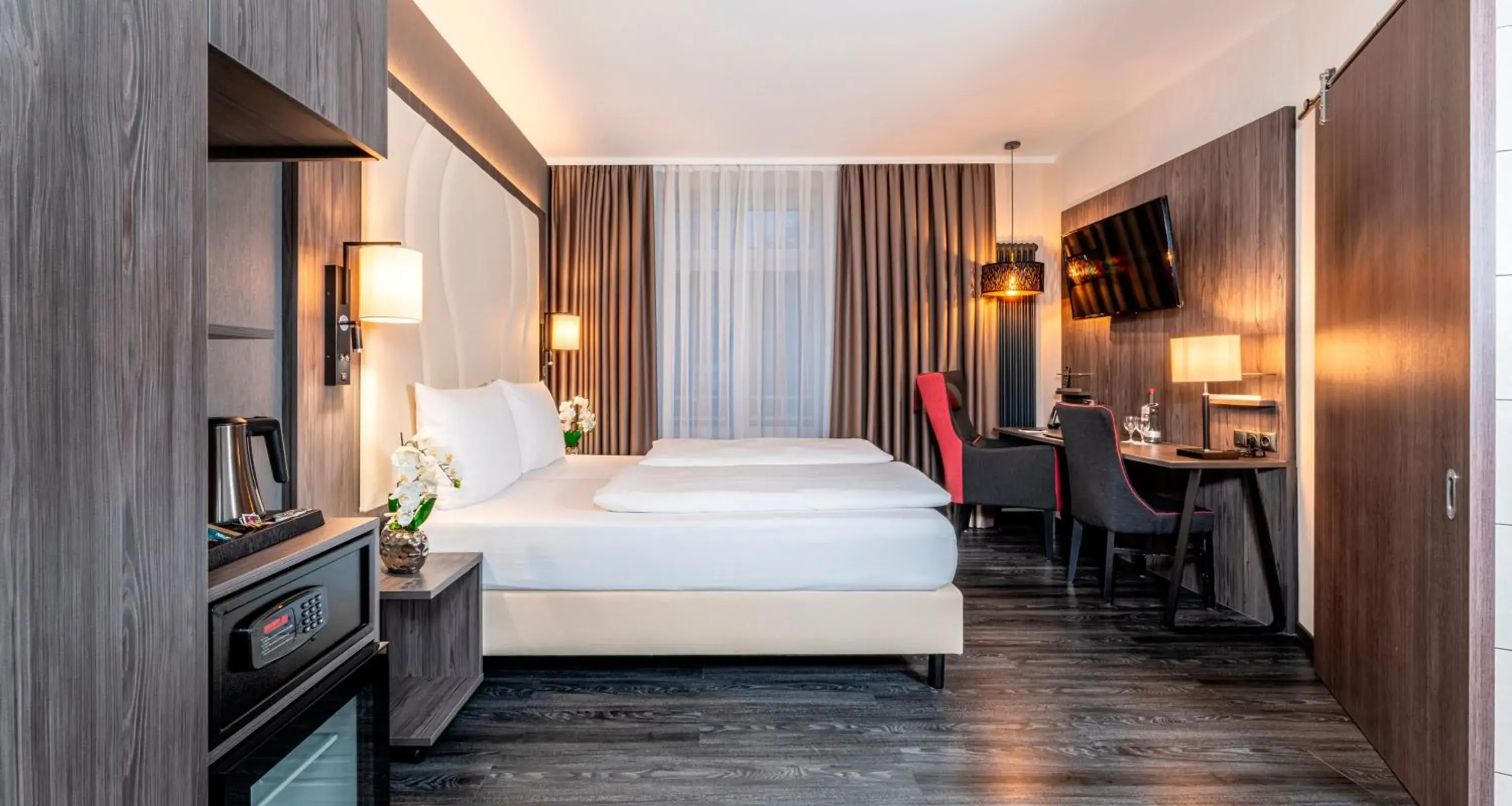 Bed in PLAZA Premium Parkhotel Norderstedt Bed in PLAZA Premium Parkhotel Norderstedt