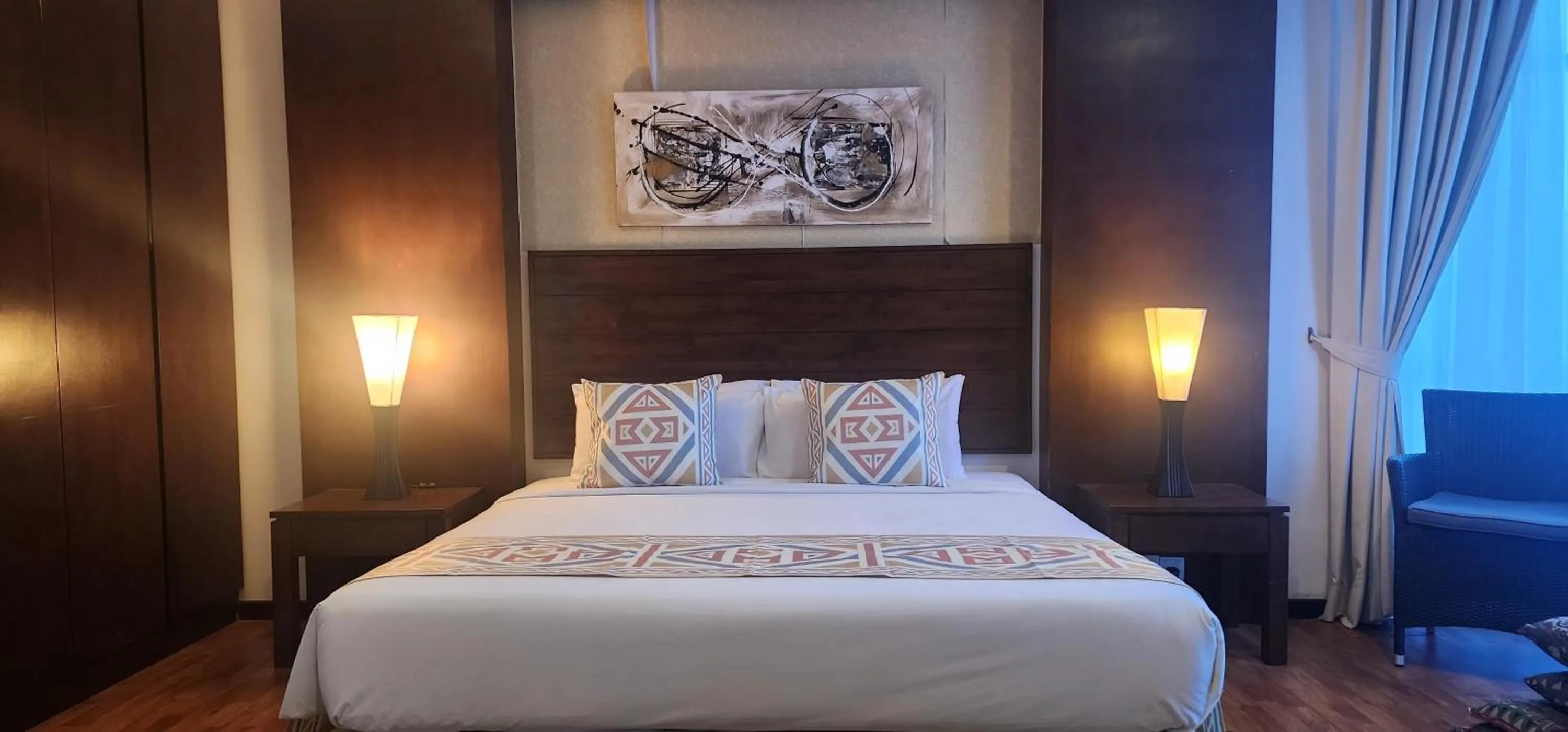 Bed in Samsuria Beach Resort & Residence