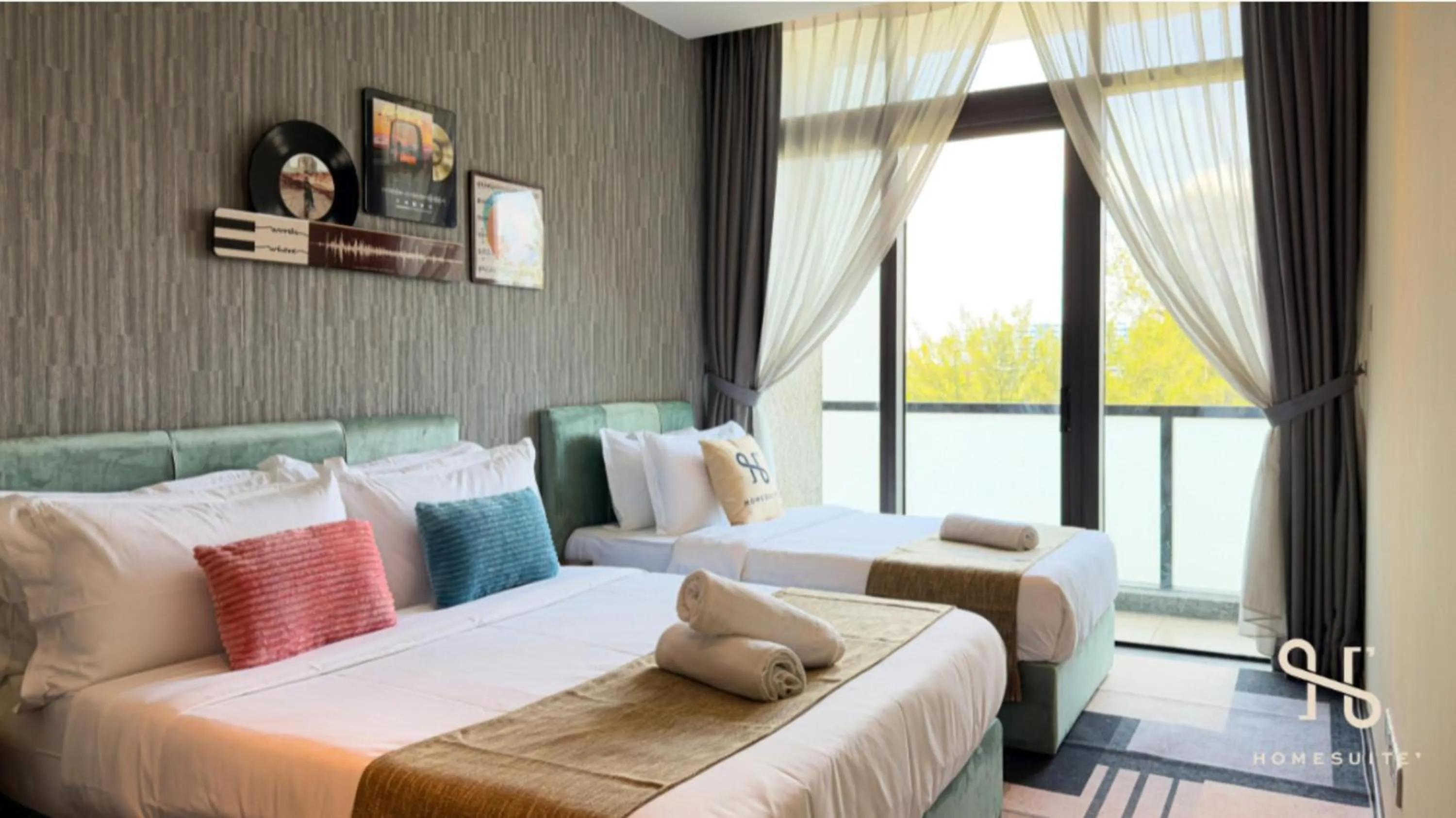 Bedroom, Bed in Homesuite' Home at Riverson Soho