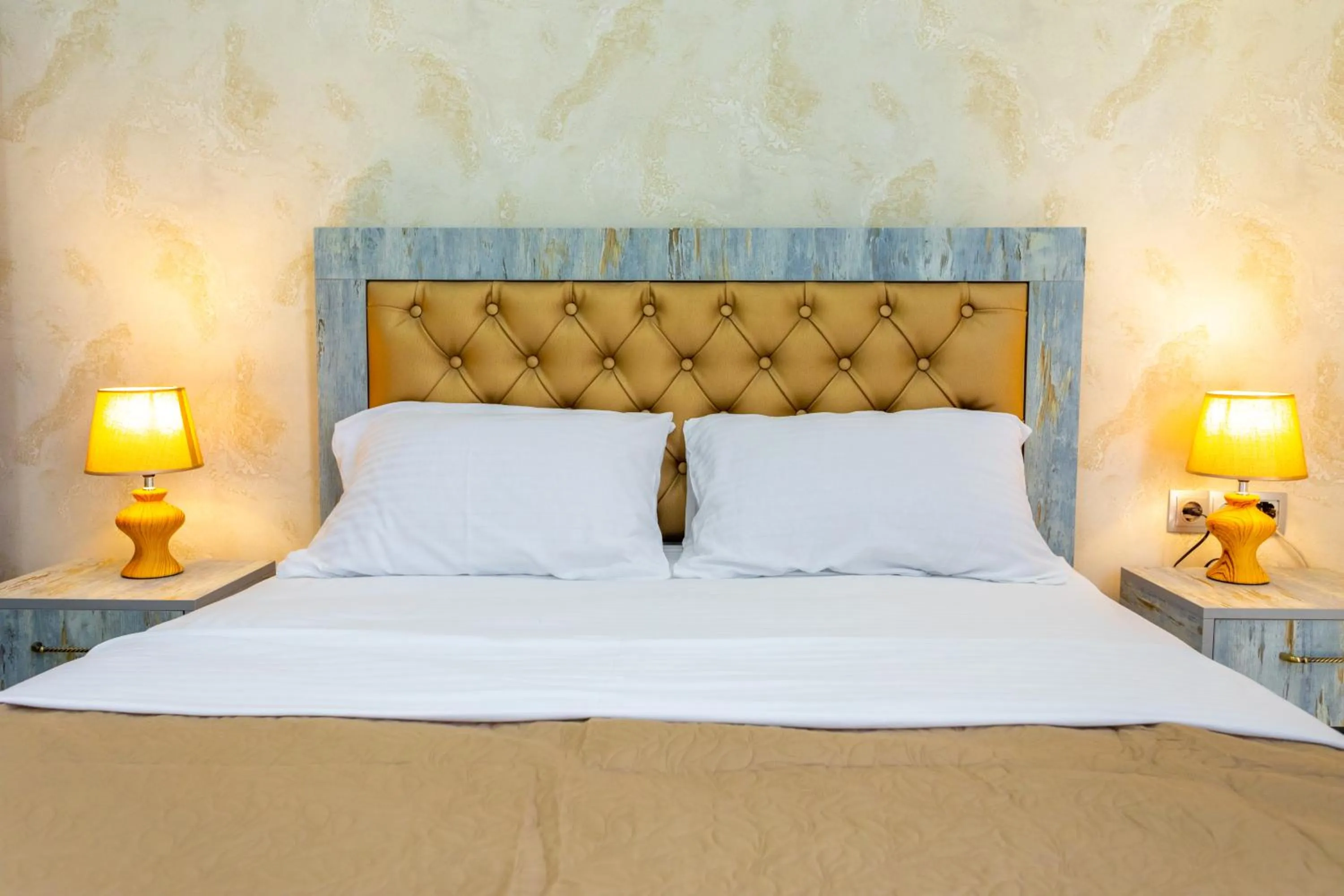 Bed in Hotel Rustaveli