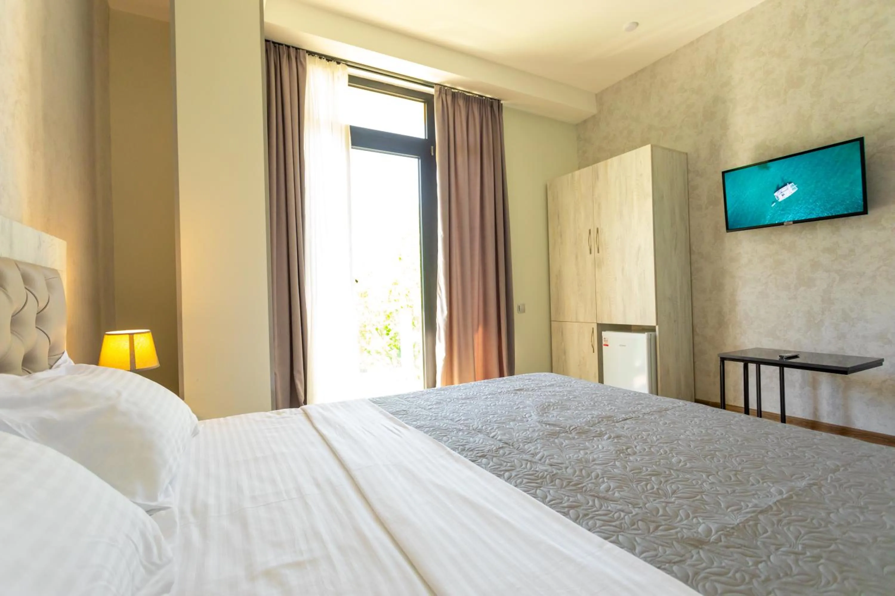 Bed in Hotel Rustaveli