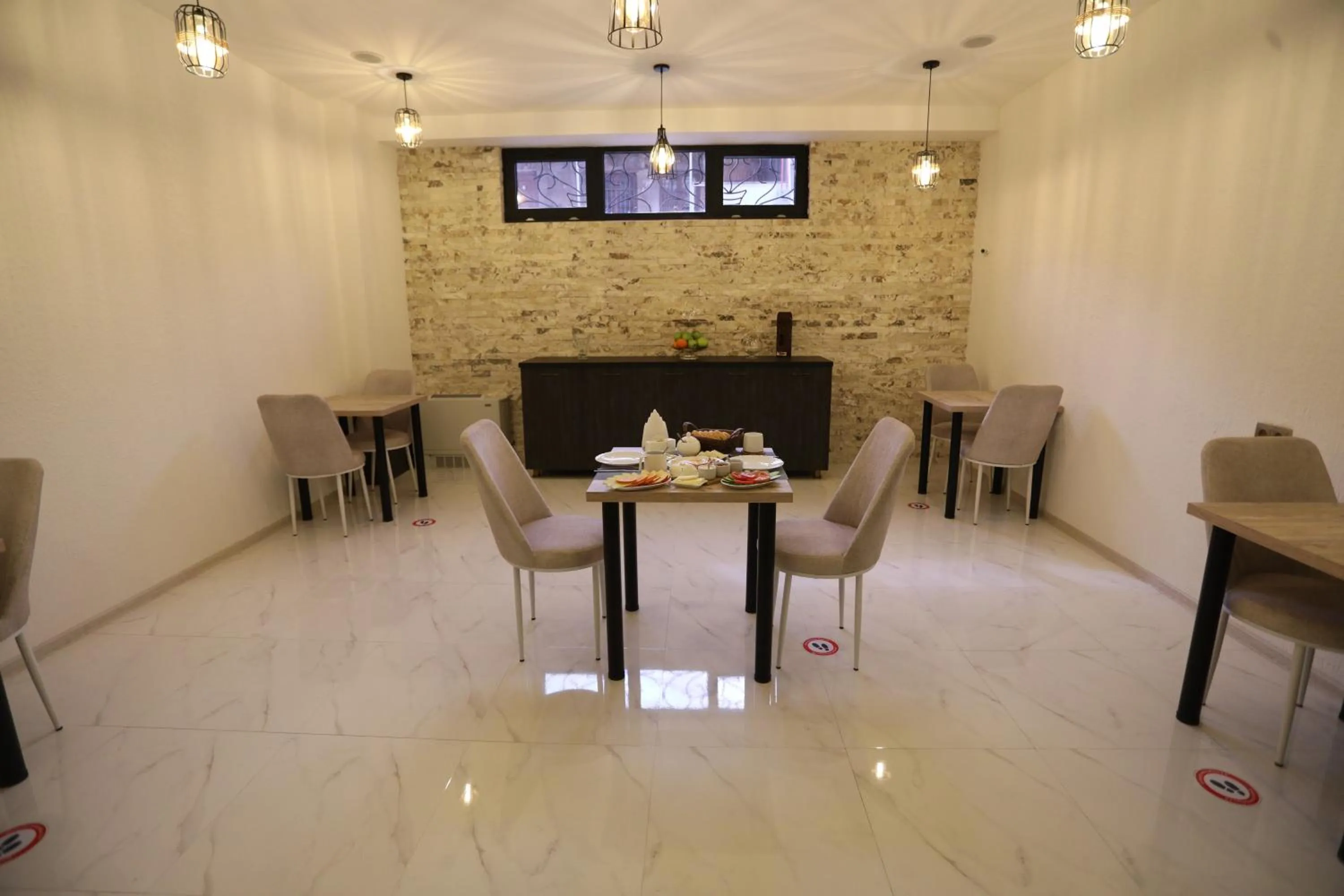 Dining area in Hotel Rustaveli