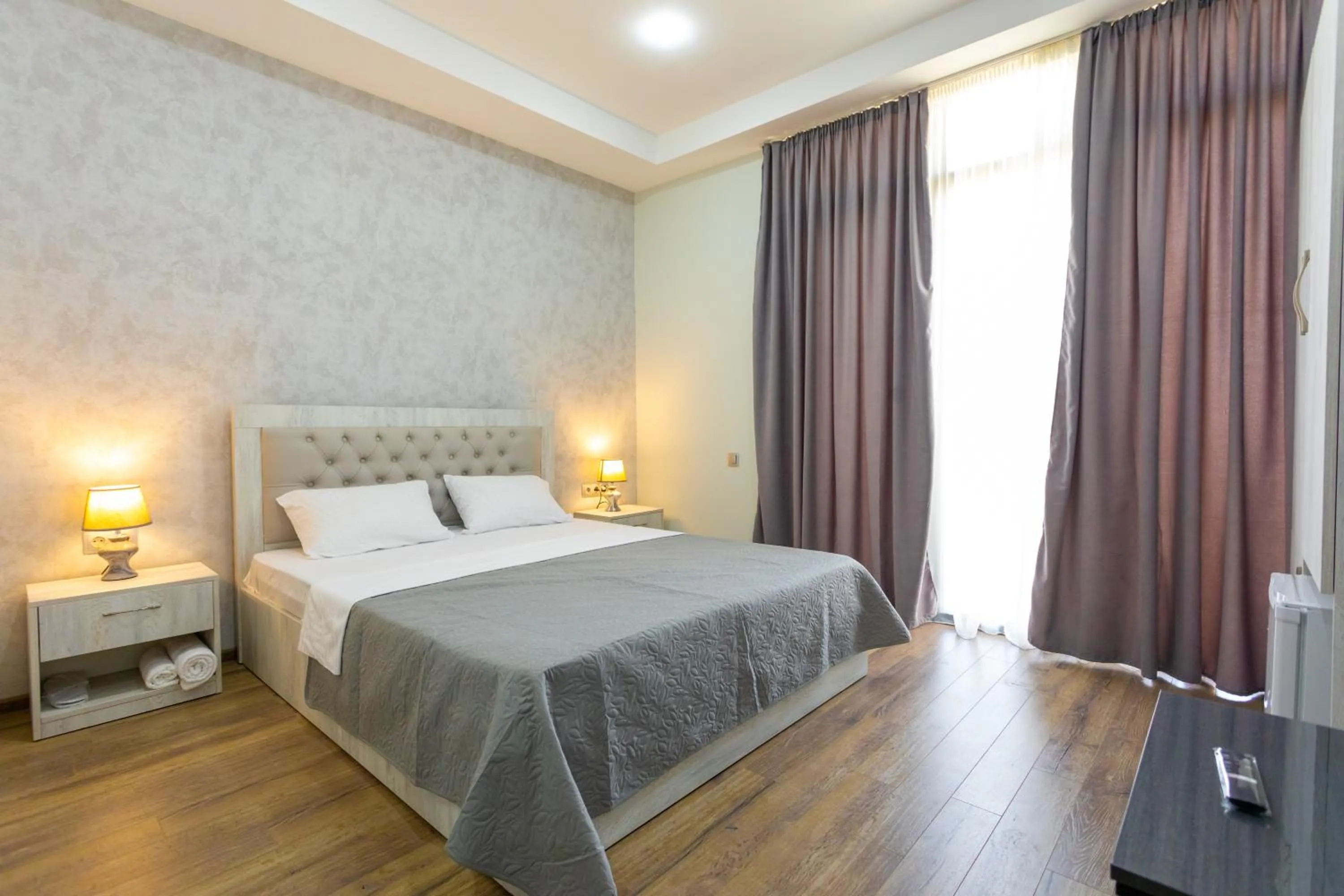 Bed in Hotel Rustaveli