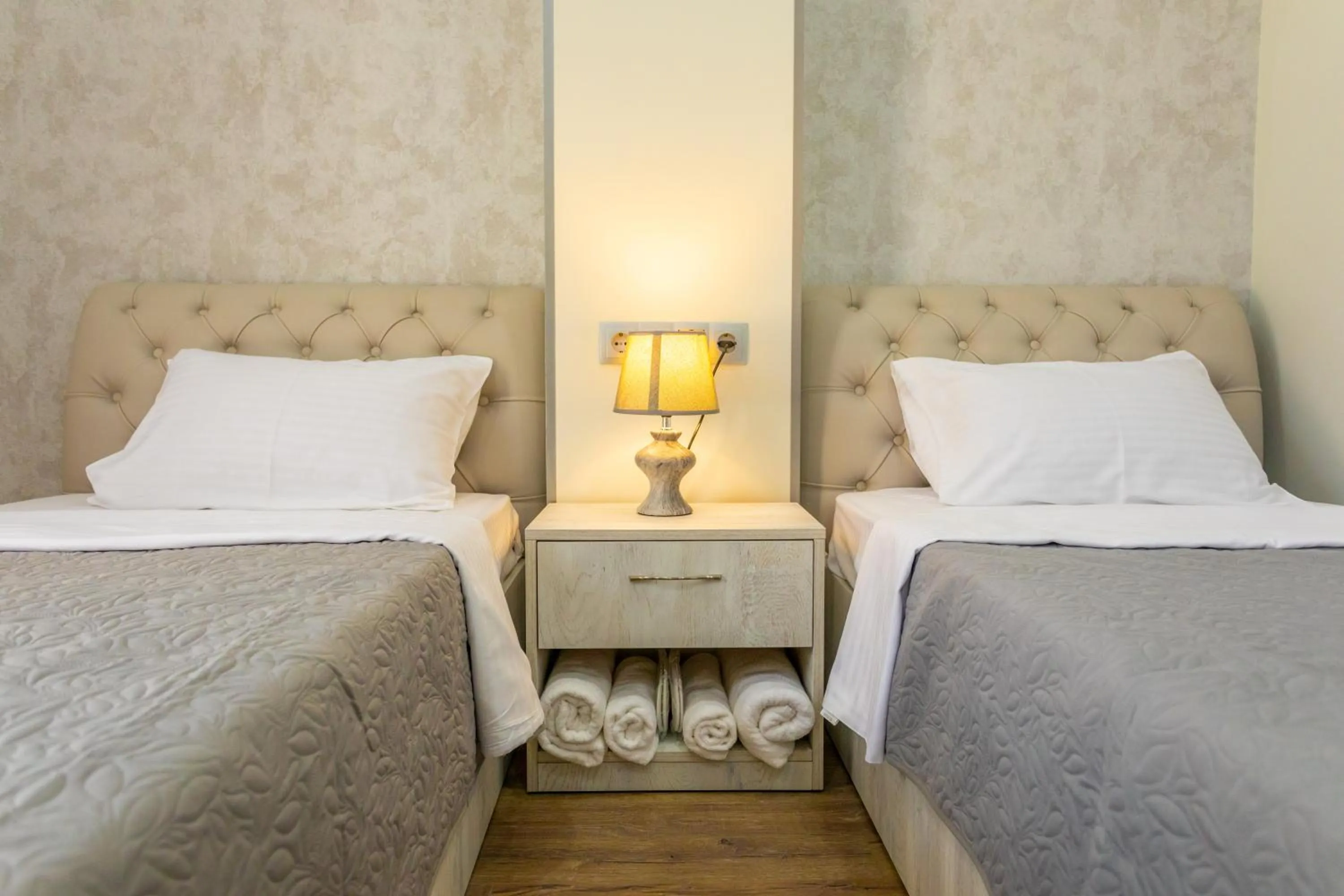 Bed in Hotel Rustaveli