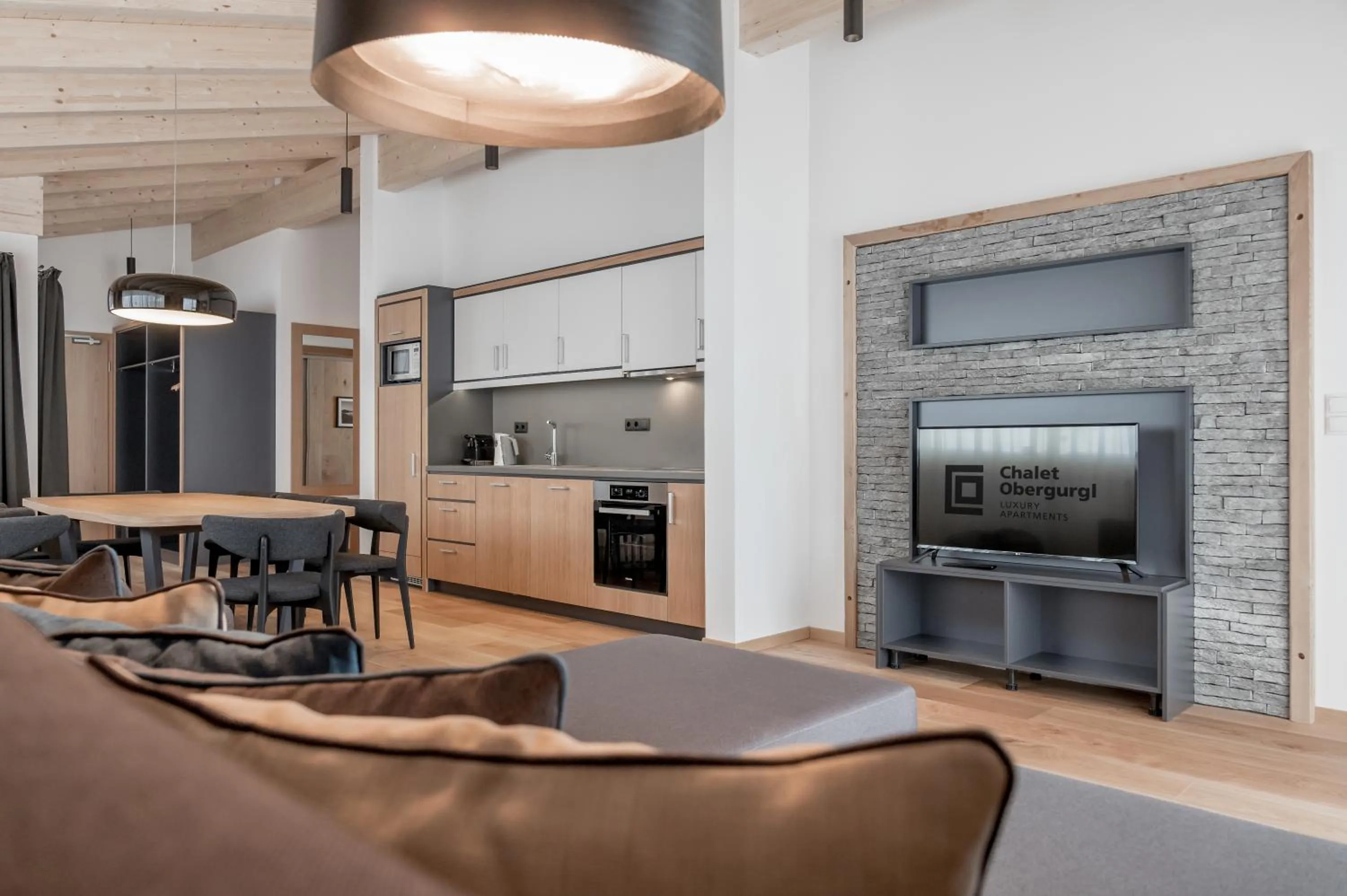 Kitchen or kitchenette in Chalet Obergurgl Luxury Apartments