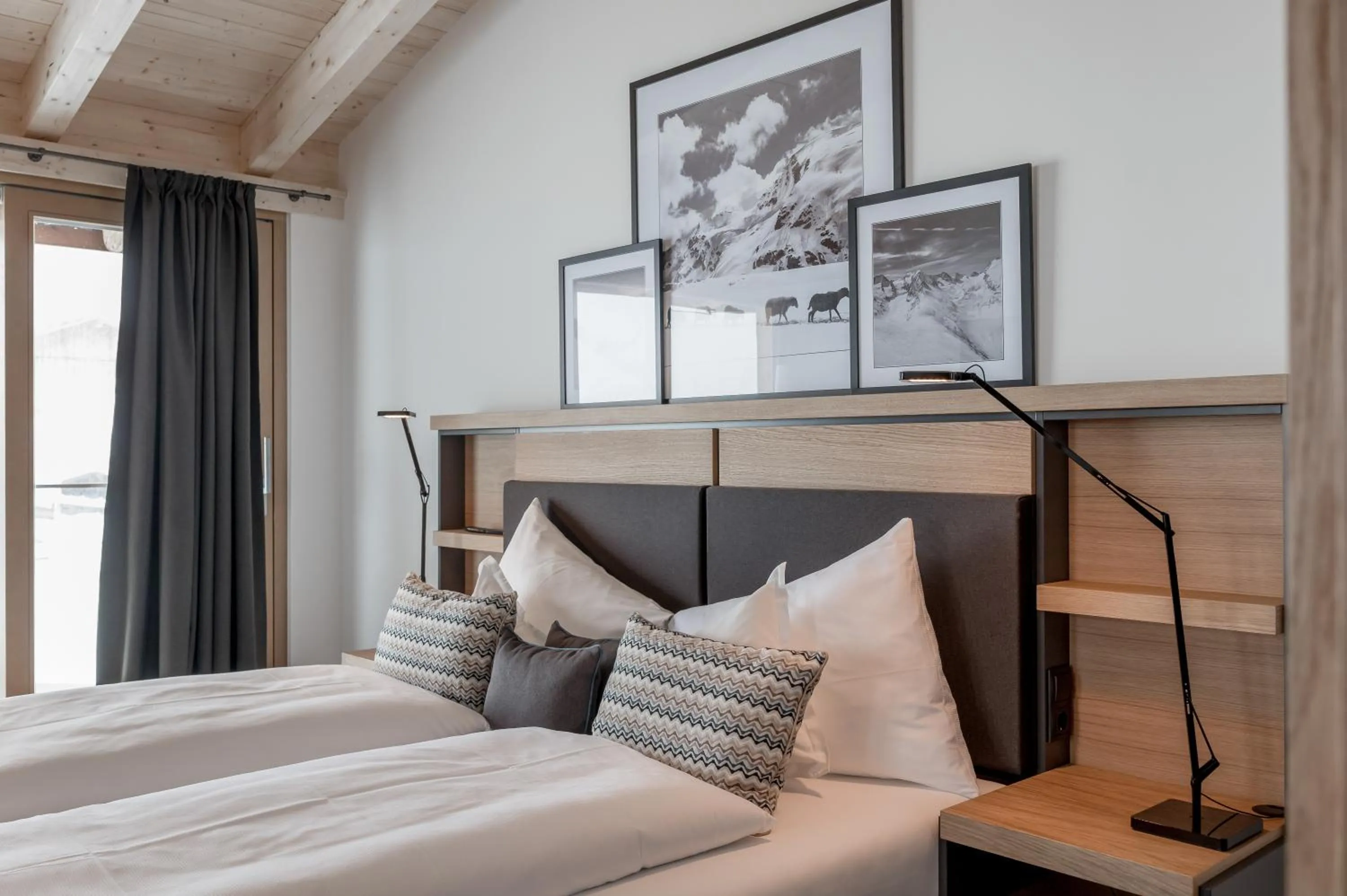 Decorative detail, Bed in Chalet Obergurgl Luxury Apartments