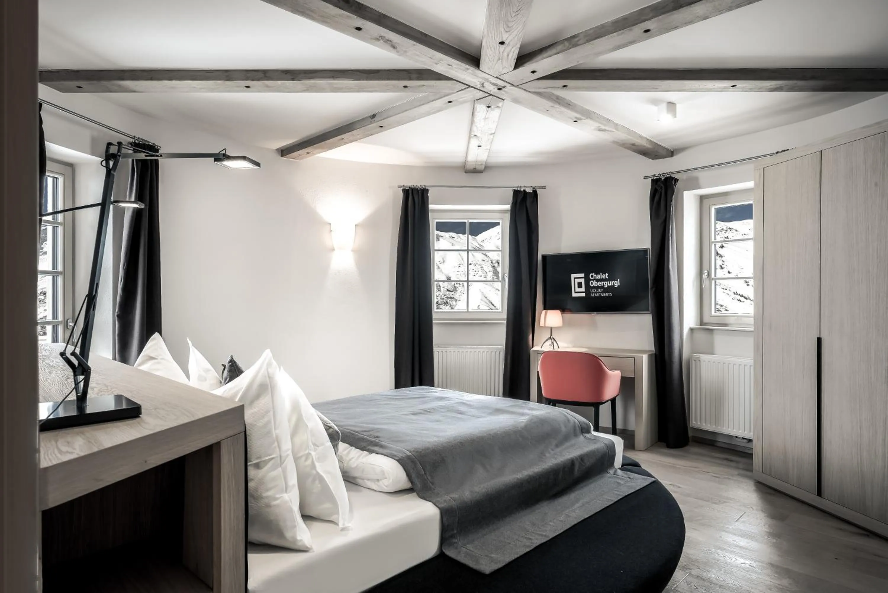 Bed in Chalet Obergurgl Luxury Apartments