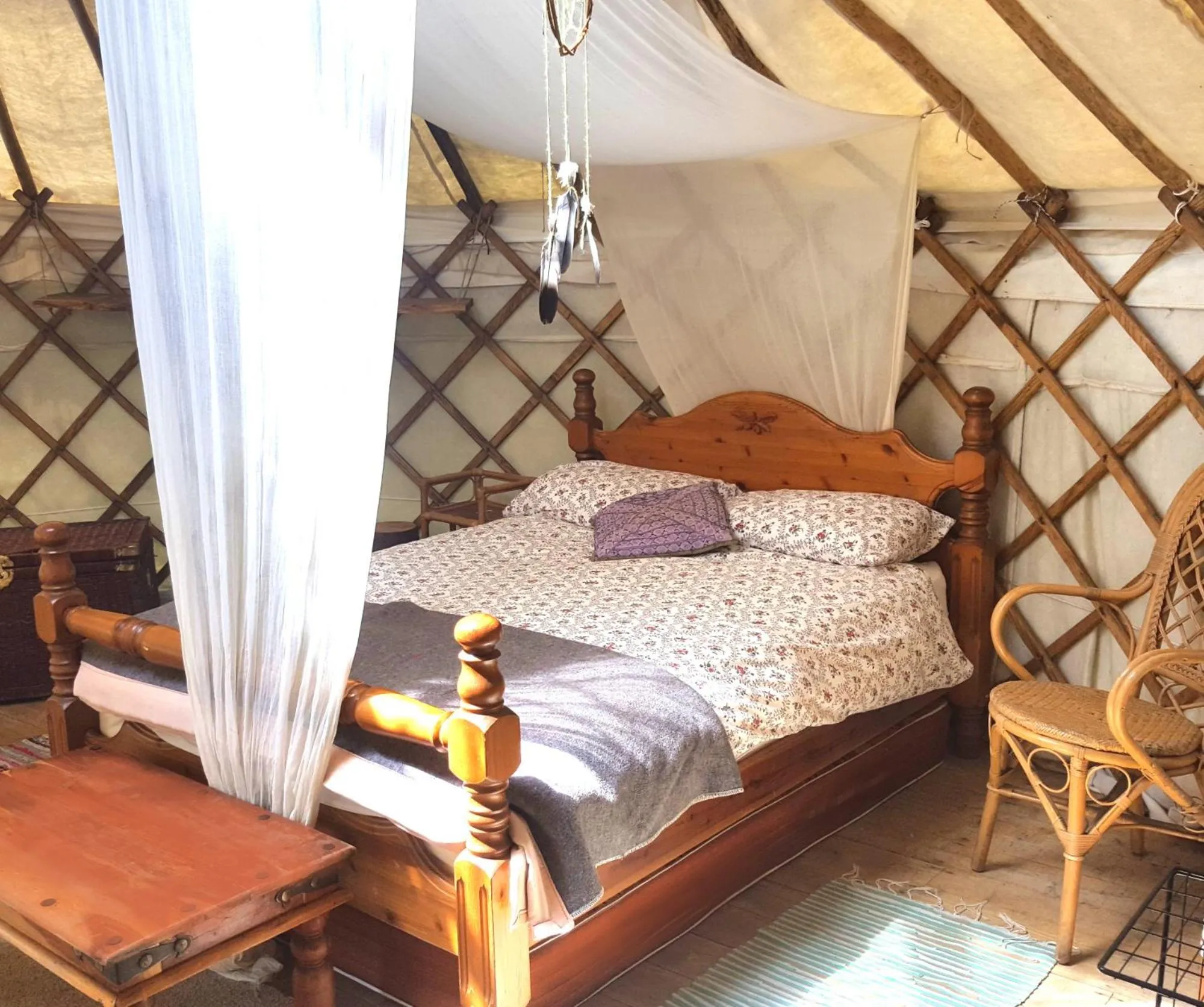 Bed in South Downs Eco Lodge & Camping