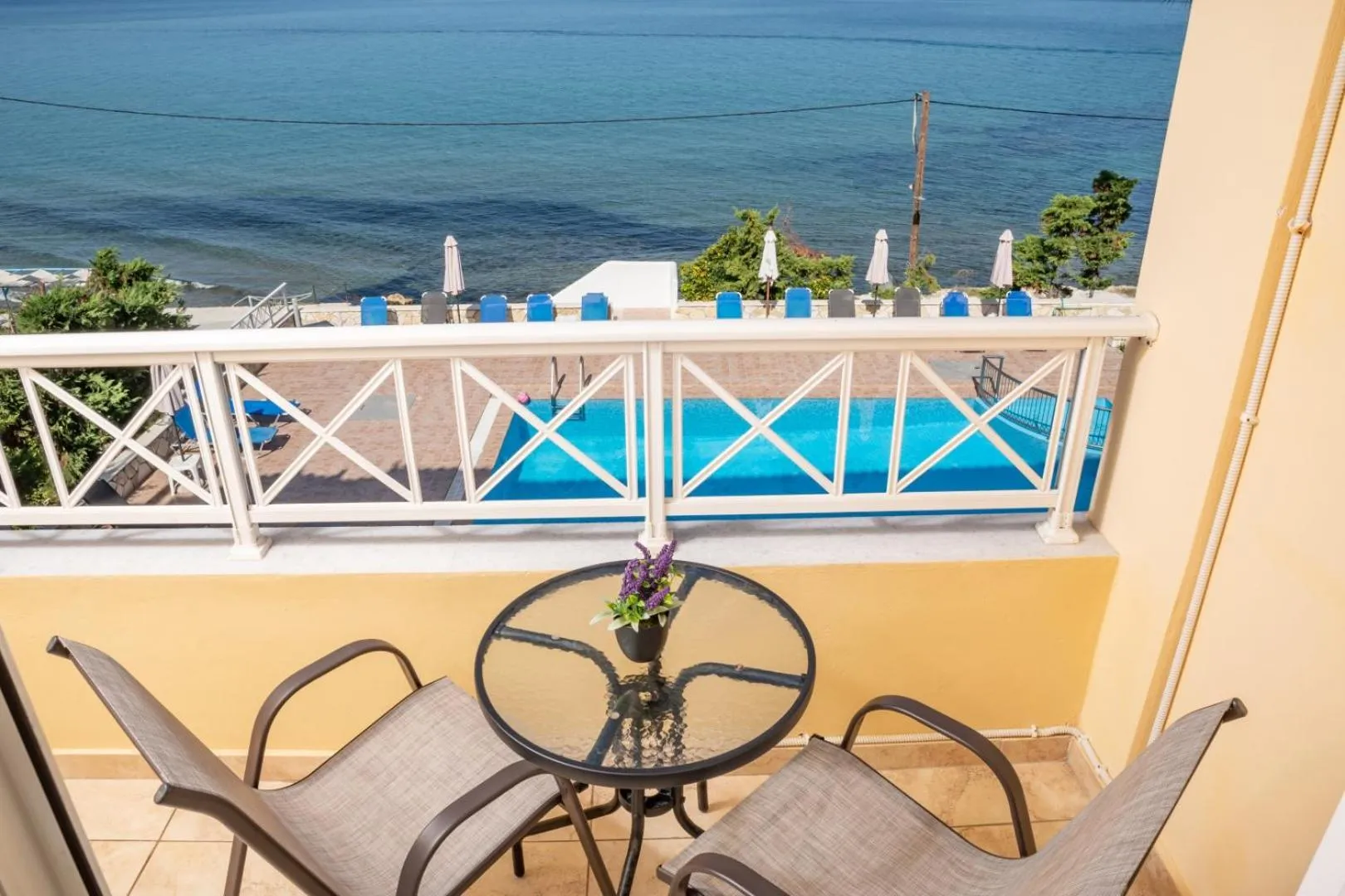 Balcony/Terrace in Nefeli Beach - living by the sea