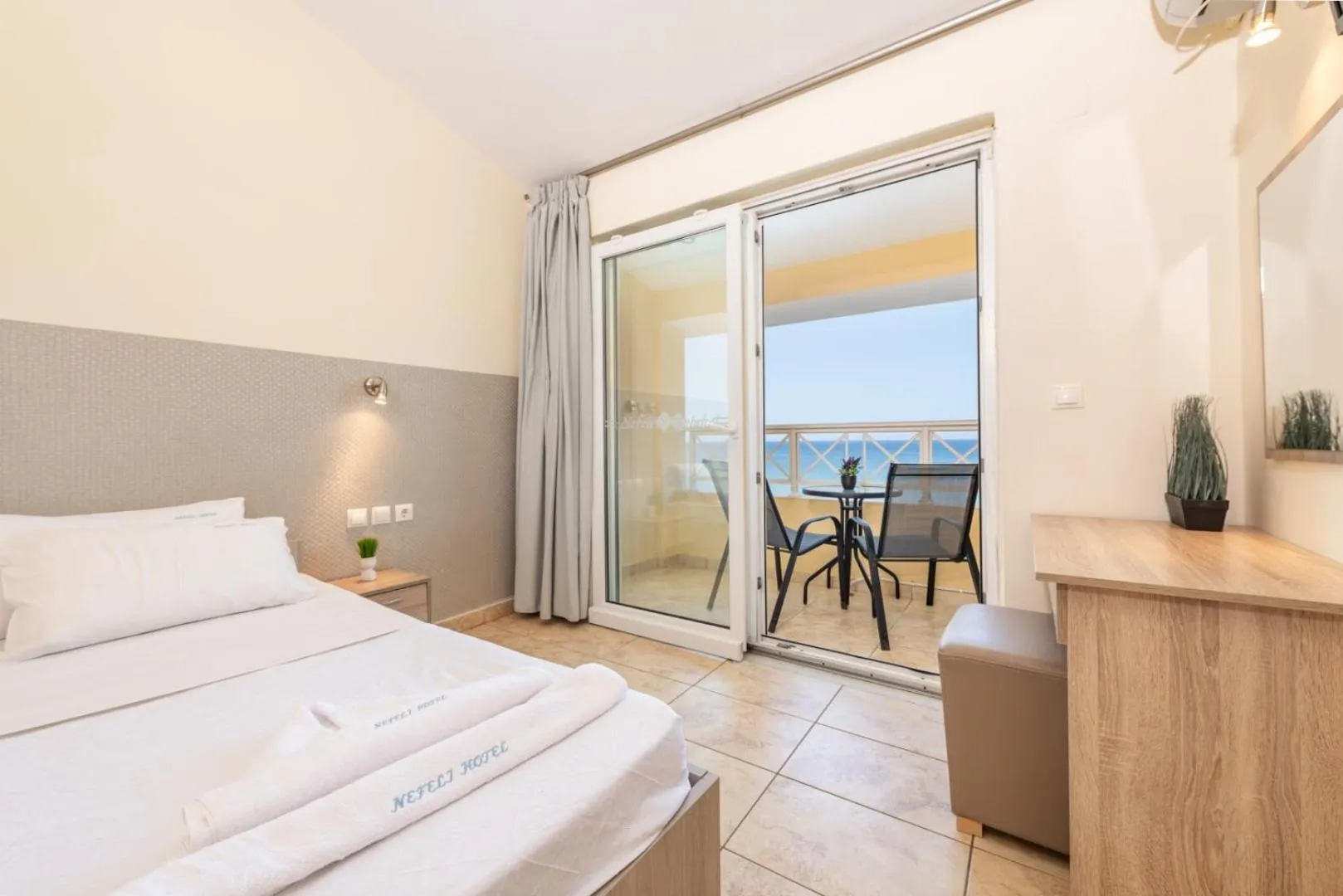 Bedroom, Bed in Nefeli Beach - living by the sea
