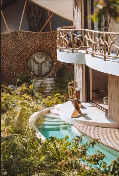 Swimming pool in Kan Tulum Hotel