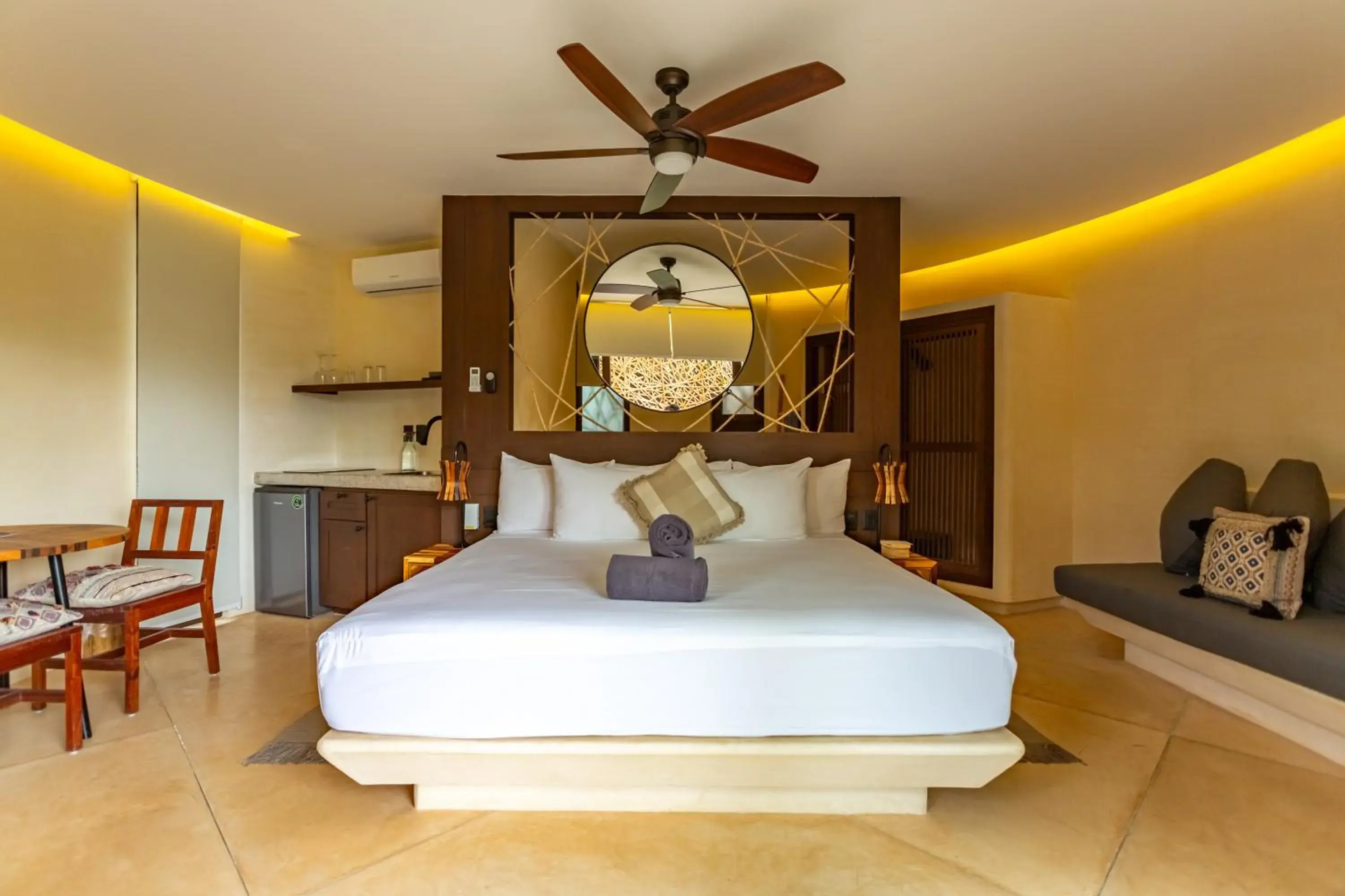 Bedroom, Bed in Kan Tulum Hotel Bedroom, Bed in Kan Tulum Hotel