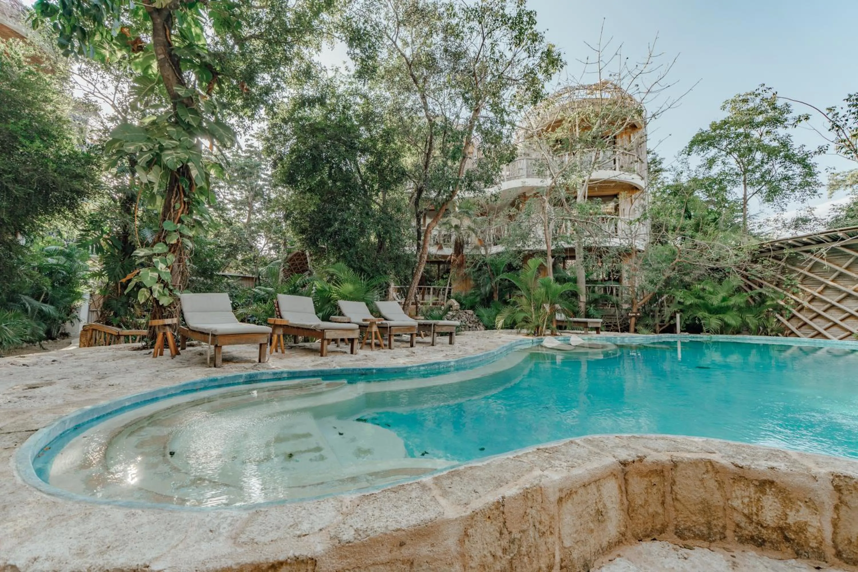 Patio in Kan Tulum Hotel