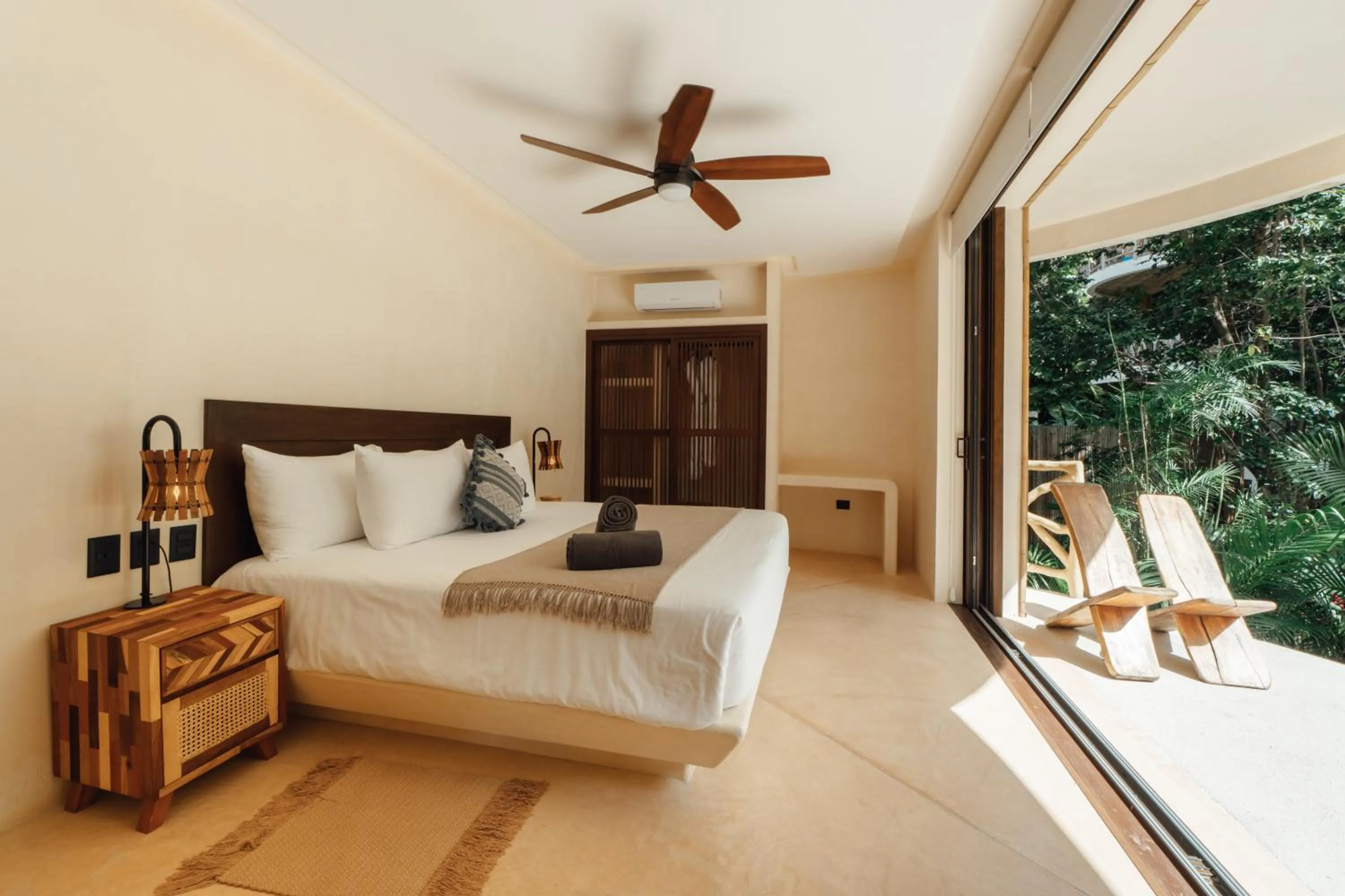 Balcony/Terrace, Bed in Kan Tulum Hotel