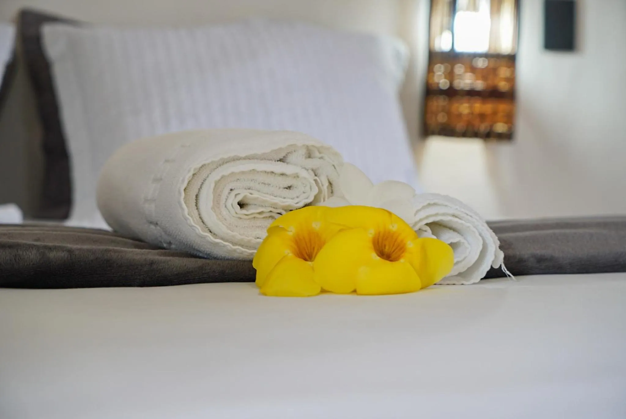 Bed in Pousada Rota dos Ventos