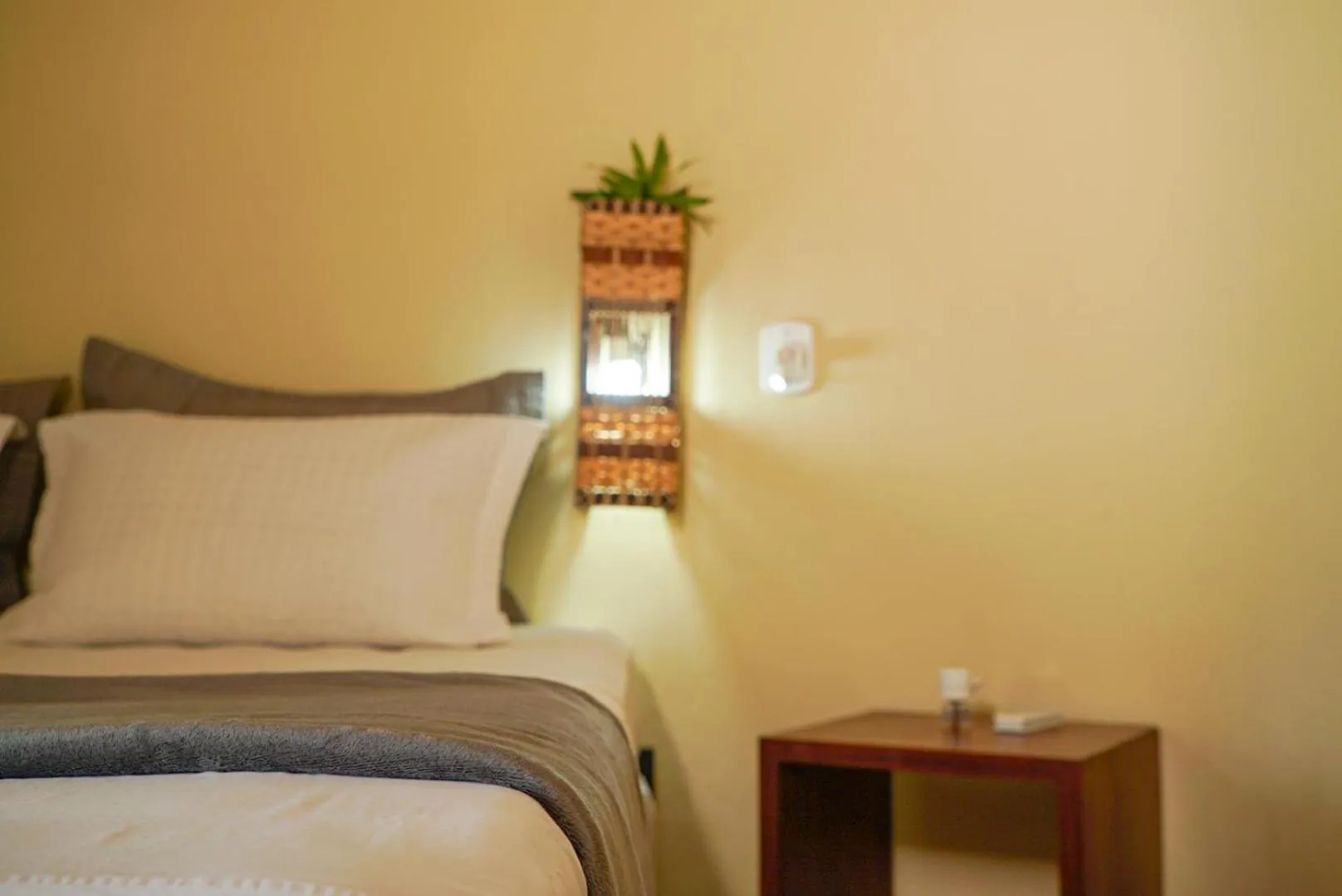 Bed in Pousada Rota dos Ventos