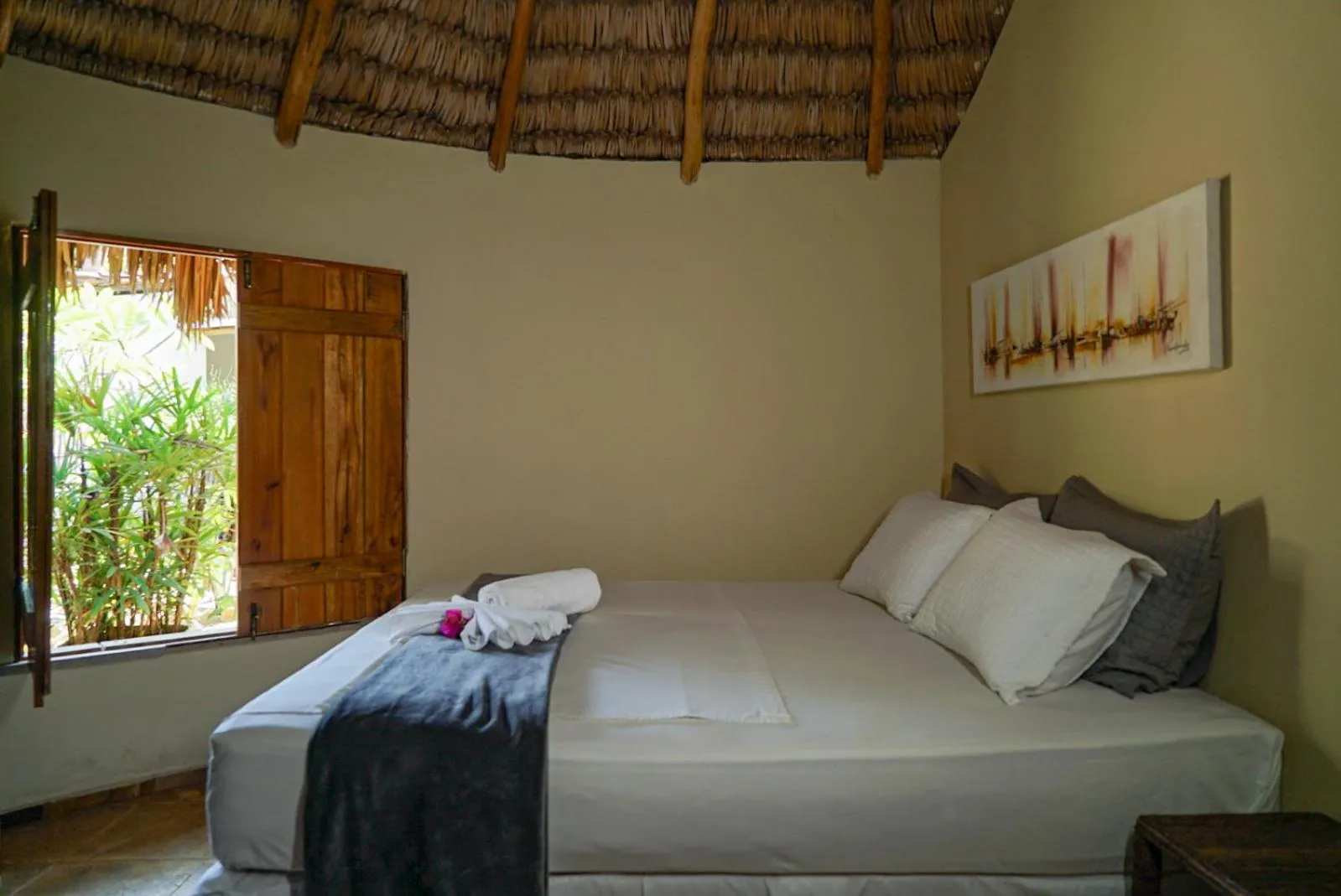 Bed in Pousada Rota dos Ventos