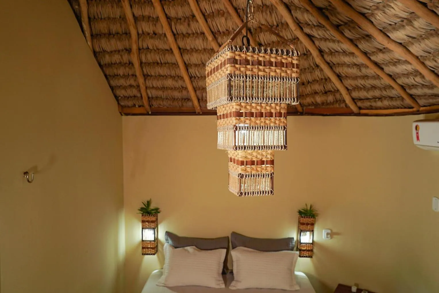 Bed in Pousada Rota dos Ventos