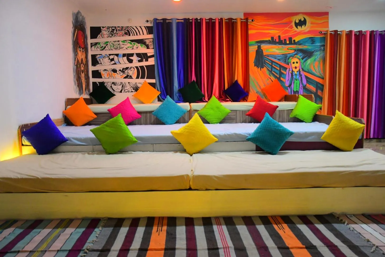 Seating area in Gypsy Diaries Varanasi