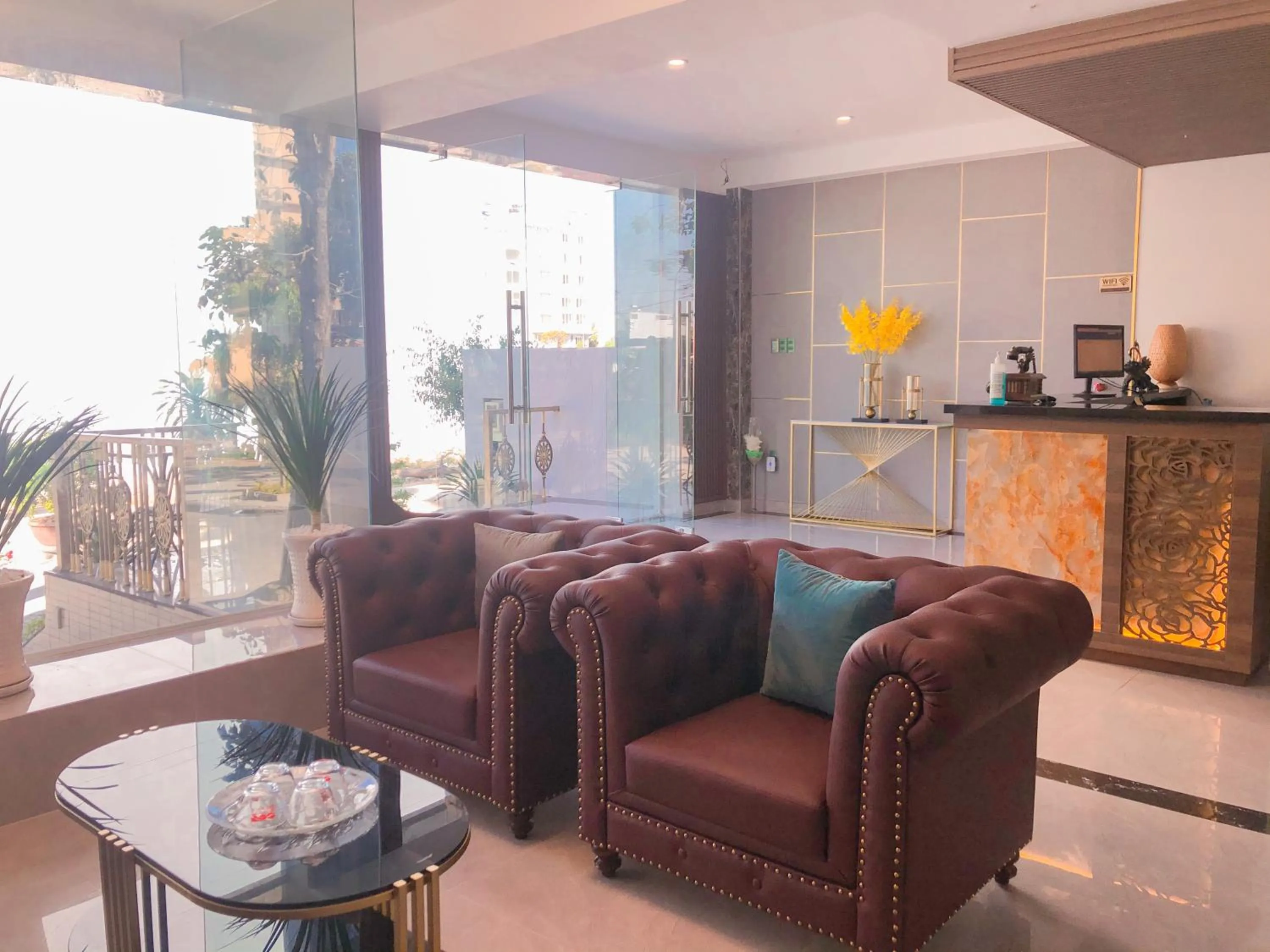 Lobby or reception in Swan Hotel