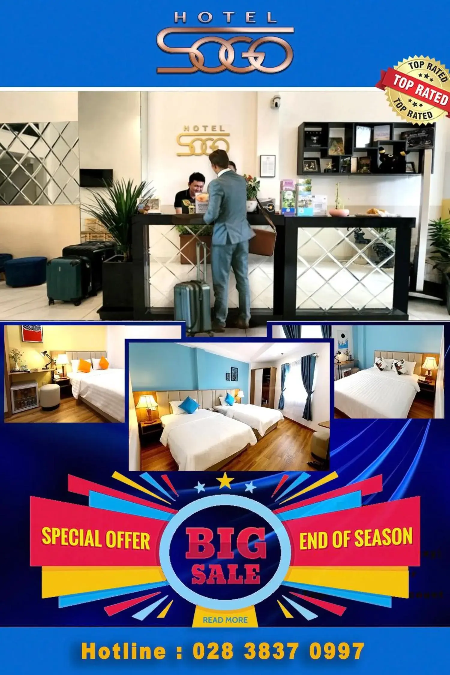 Photo of the whole room in Sogo Hotel Saigon Photo of the whole room in Sogo Hotel Saigon