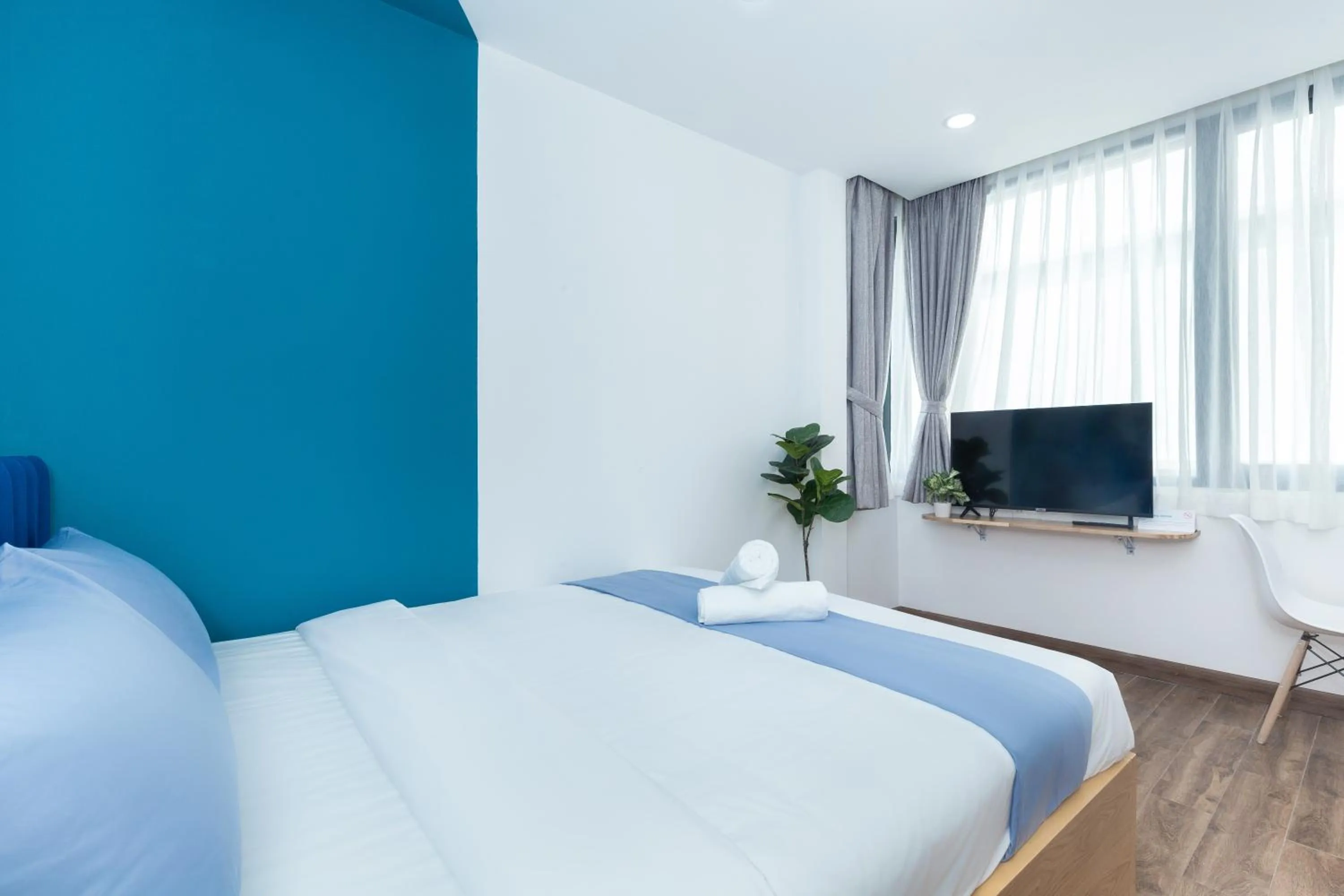 TV and multimedia, Bed in Cozrum Homes Charming Corner 2