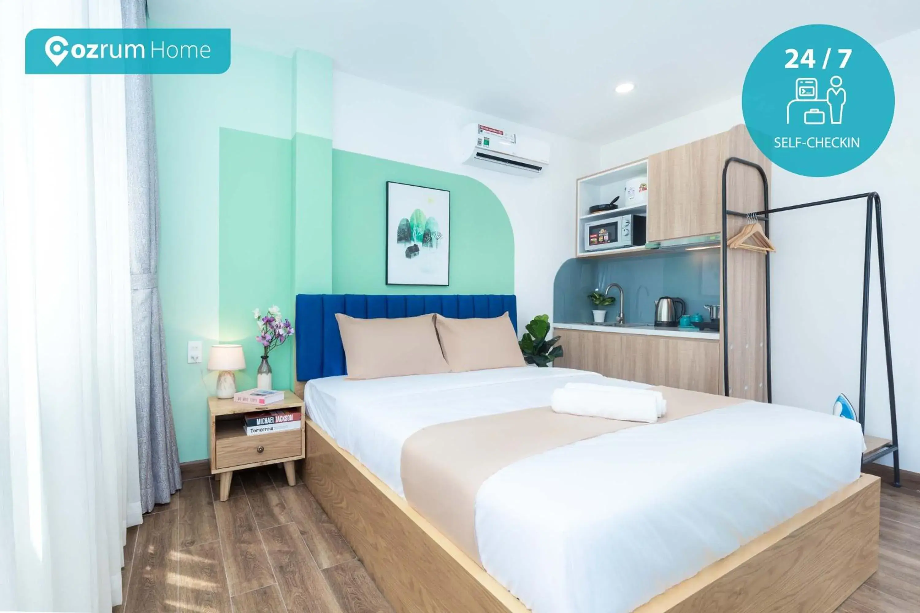 Bedroom, Bed in Cozrum Homes Charming Corner 2 Bedroom, Bed in Cozrum Homes Charming Corner 2