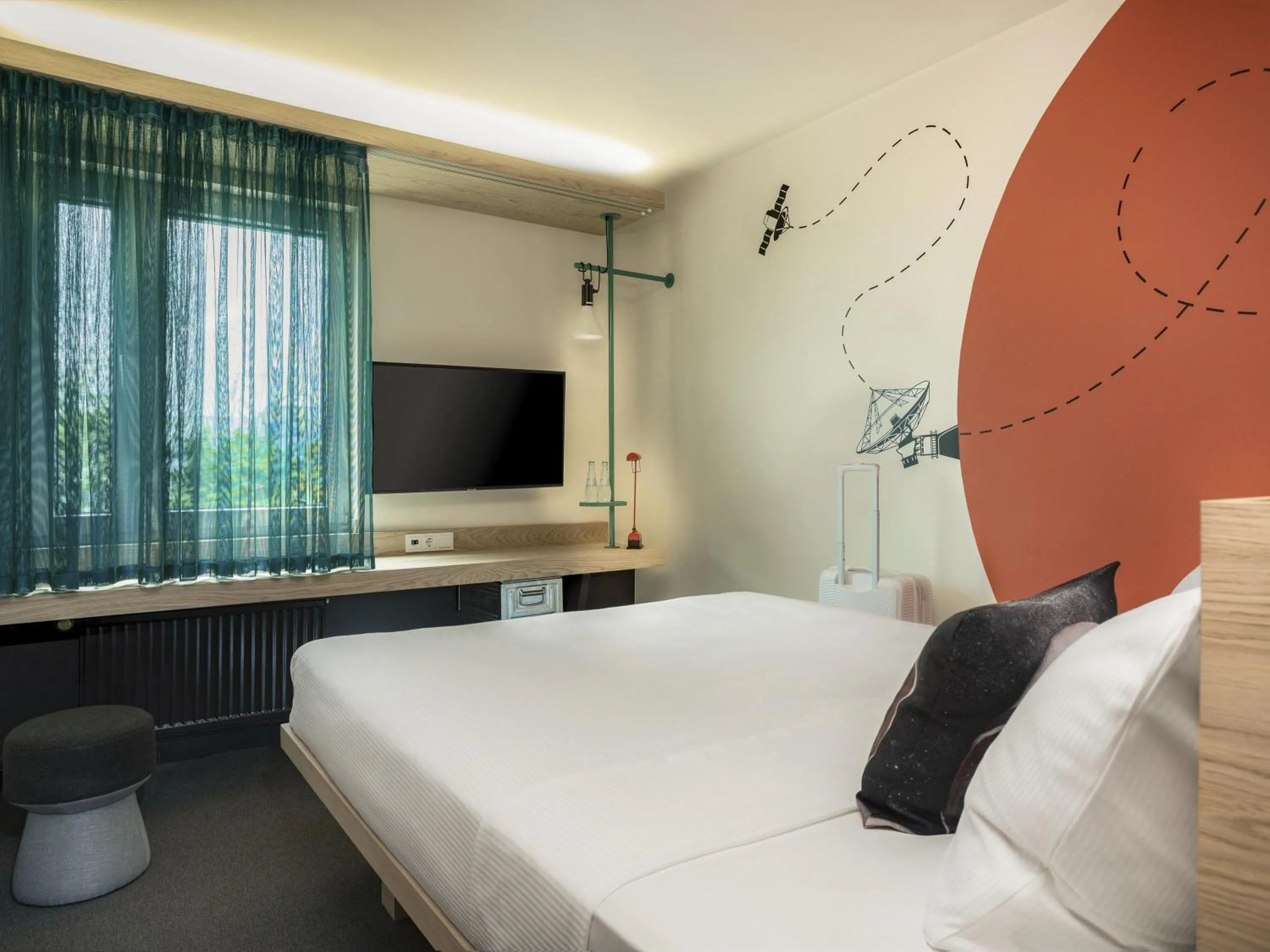Bedroom, Bed in Greet hotel Darmstadt - an Accor hotel -