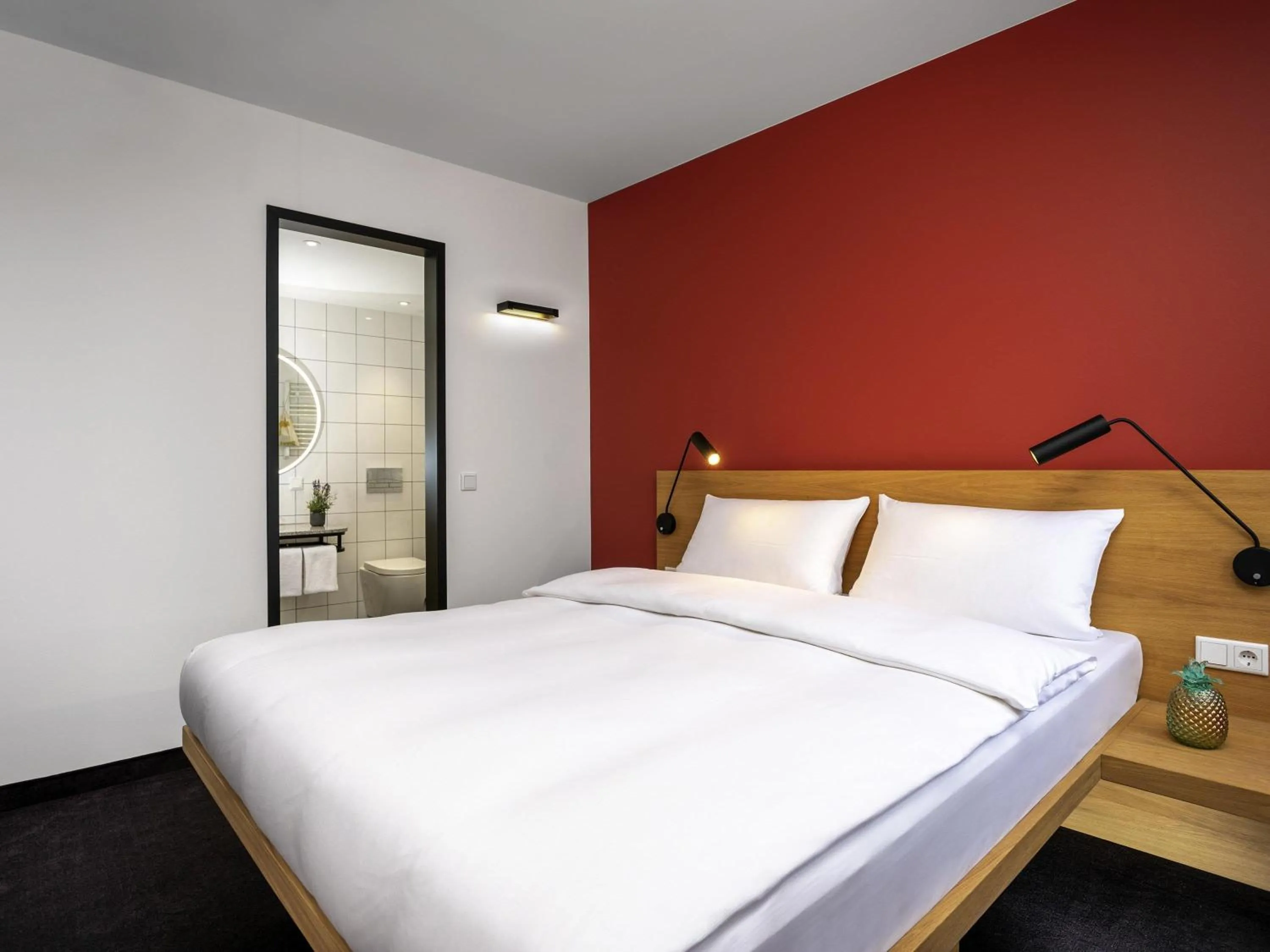Bedroom, Bed in Greet hotel Darmstadt - an Accor hotel -