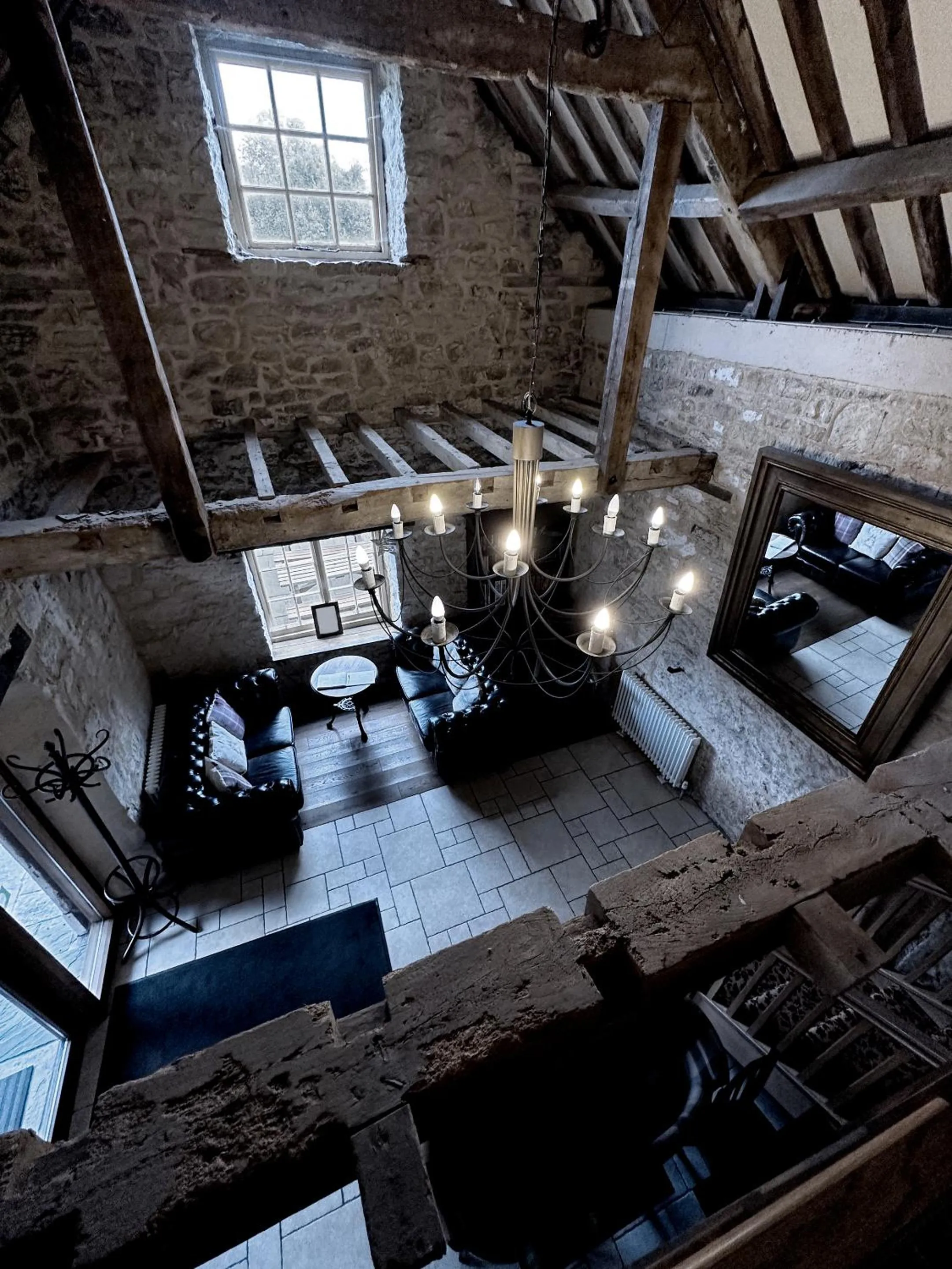 Lobby or reception in The Crown at Marnhull