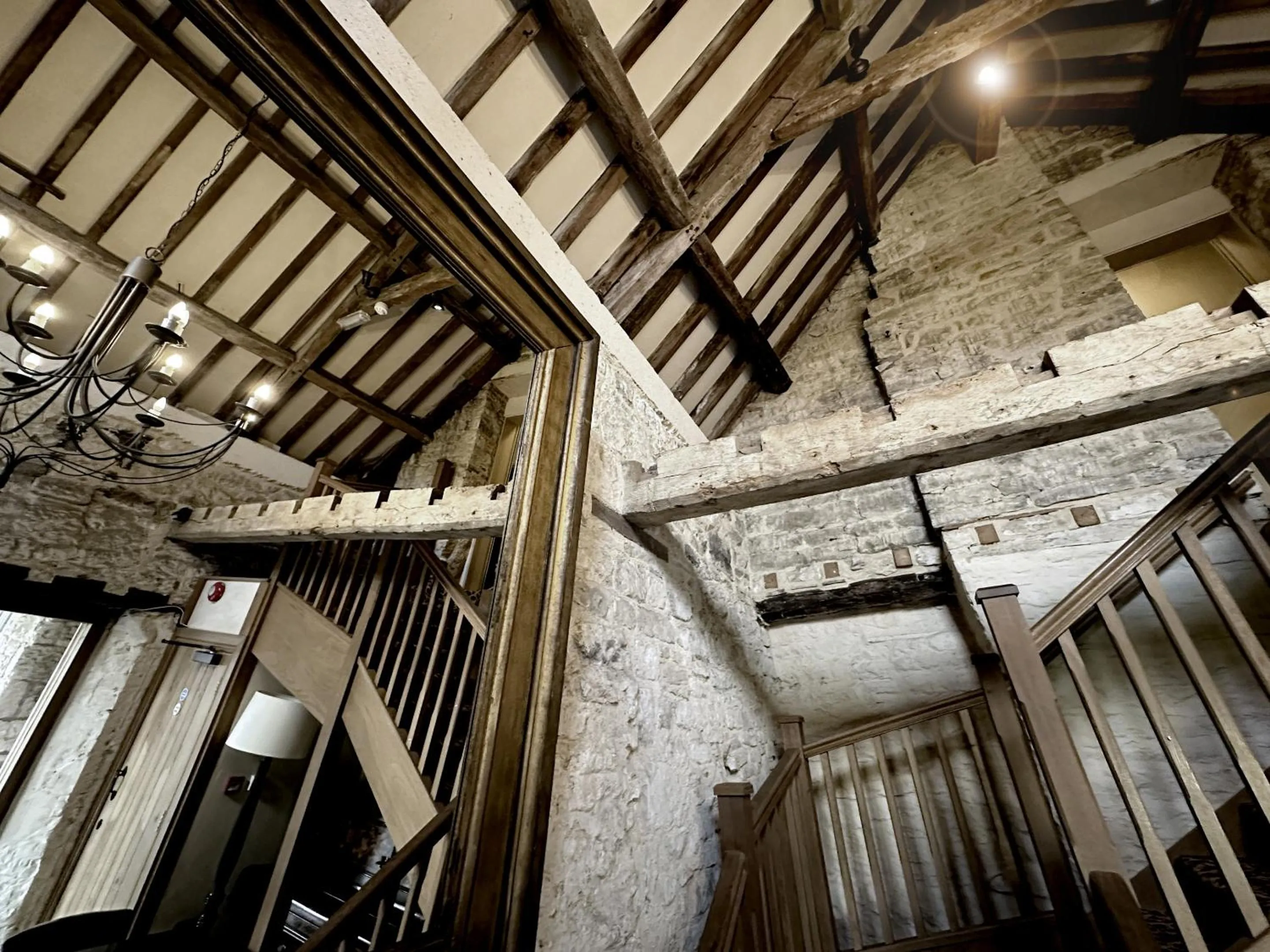 Lobby or reception in The Crown at Marnhull