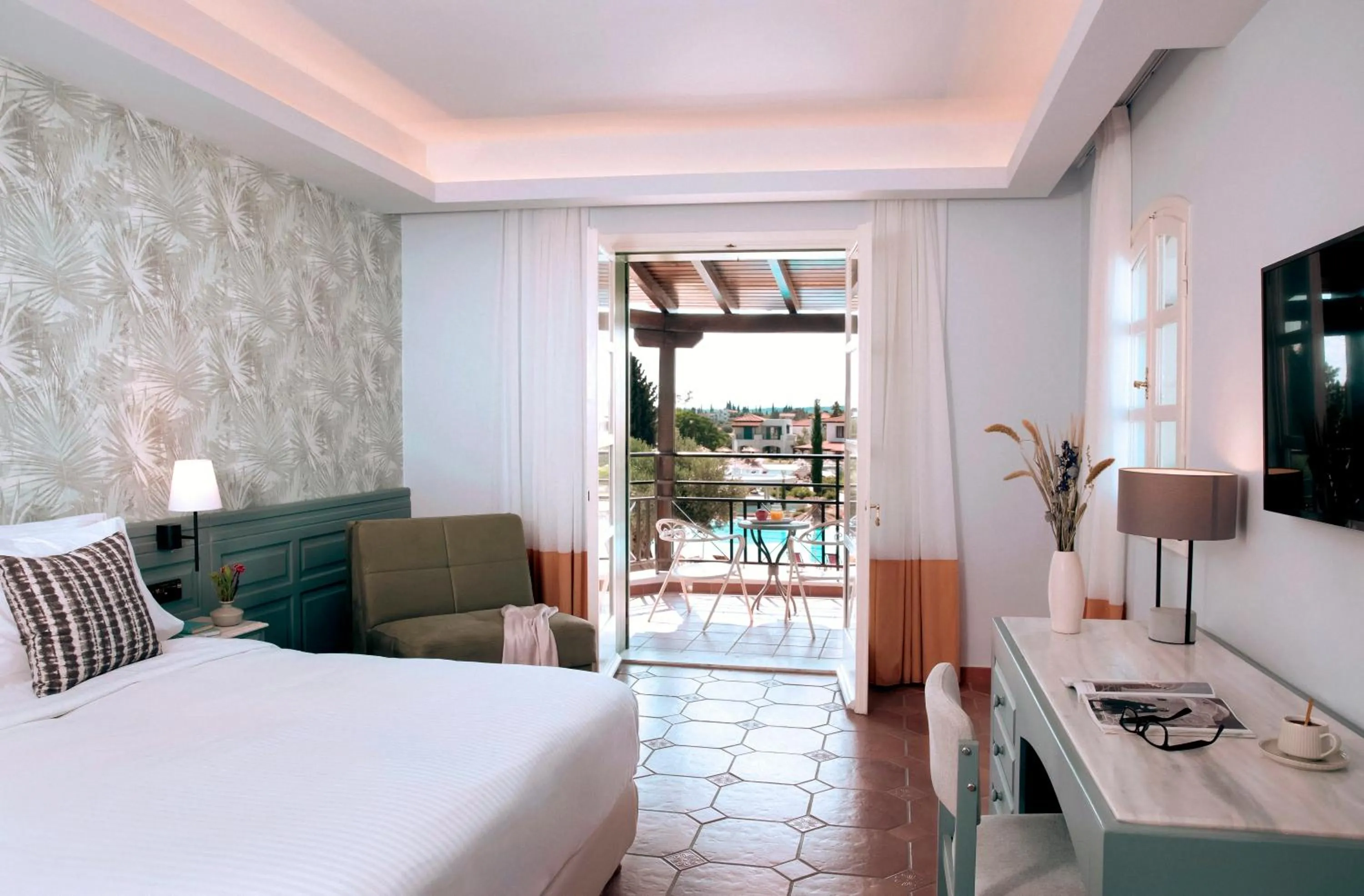 Photo of the whole room, Bed in Zeus Eretria Resort