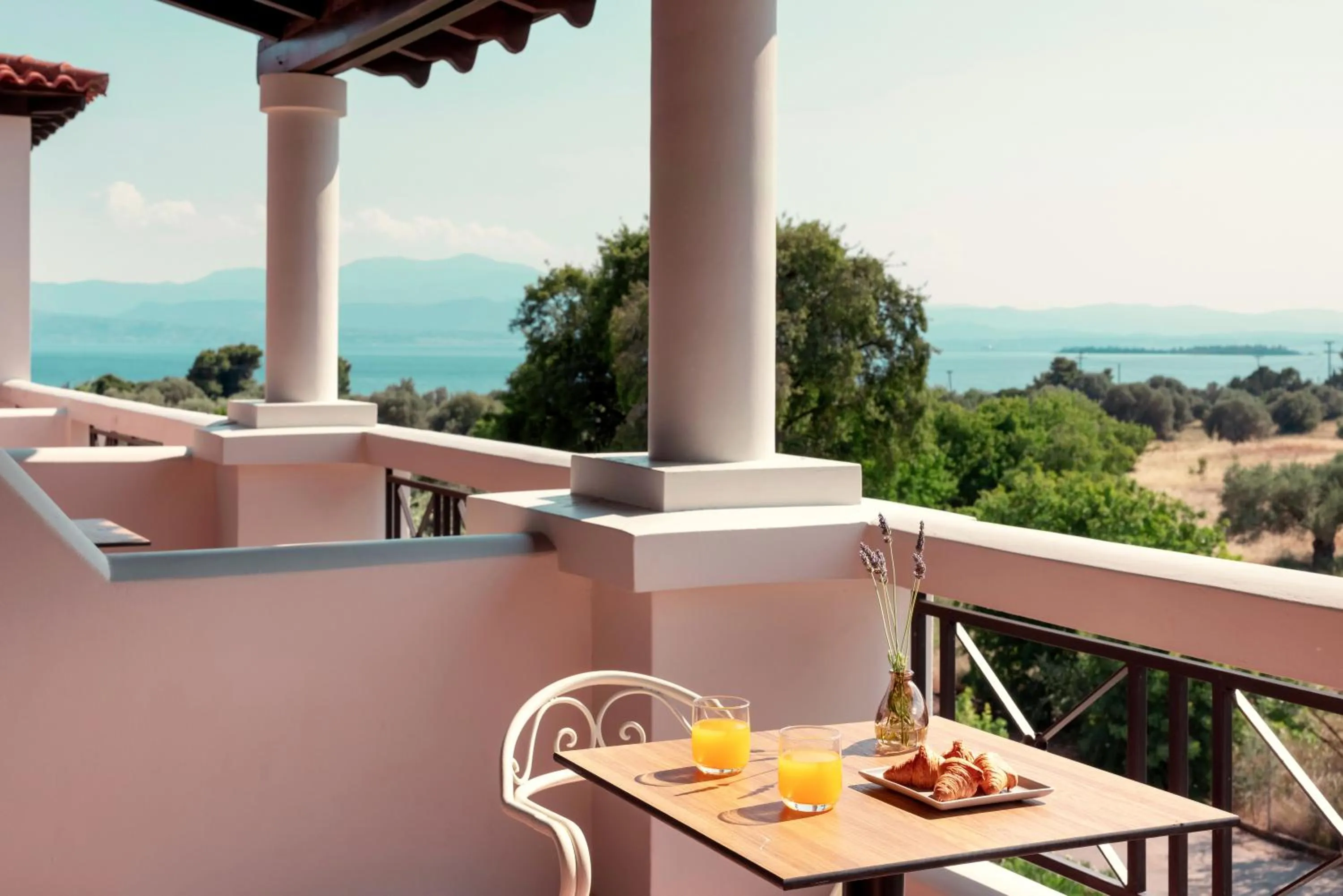 Balcony/Terrace in Zeus Eretria Resort