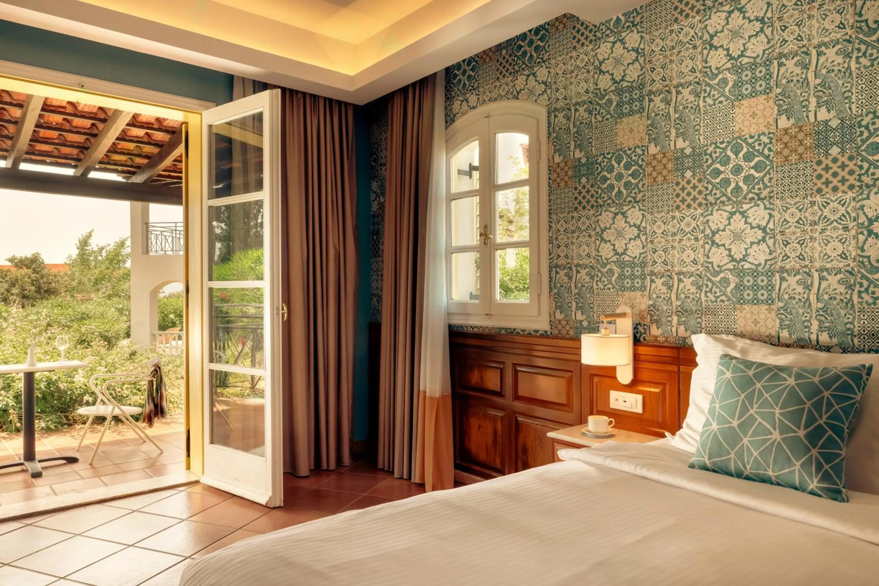 Bed in Zeus Eretria Resort