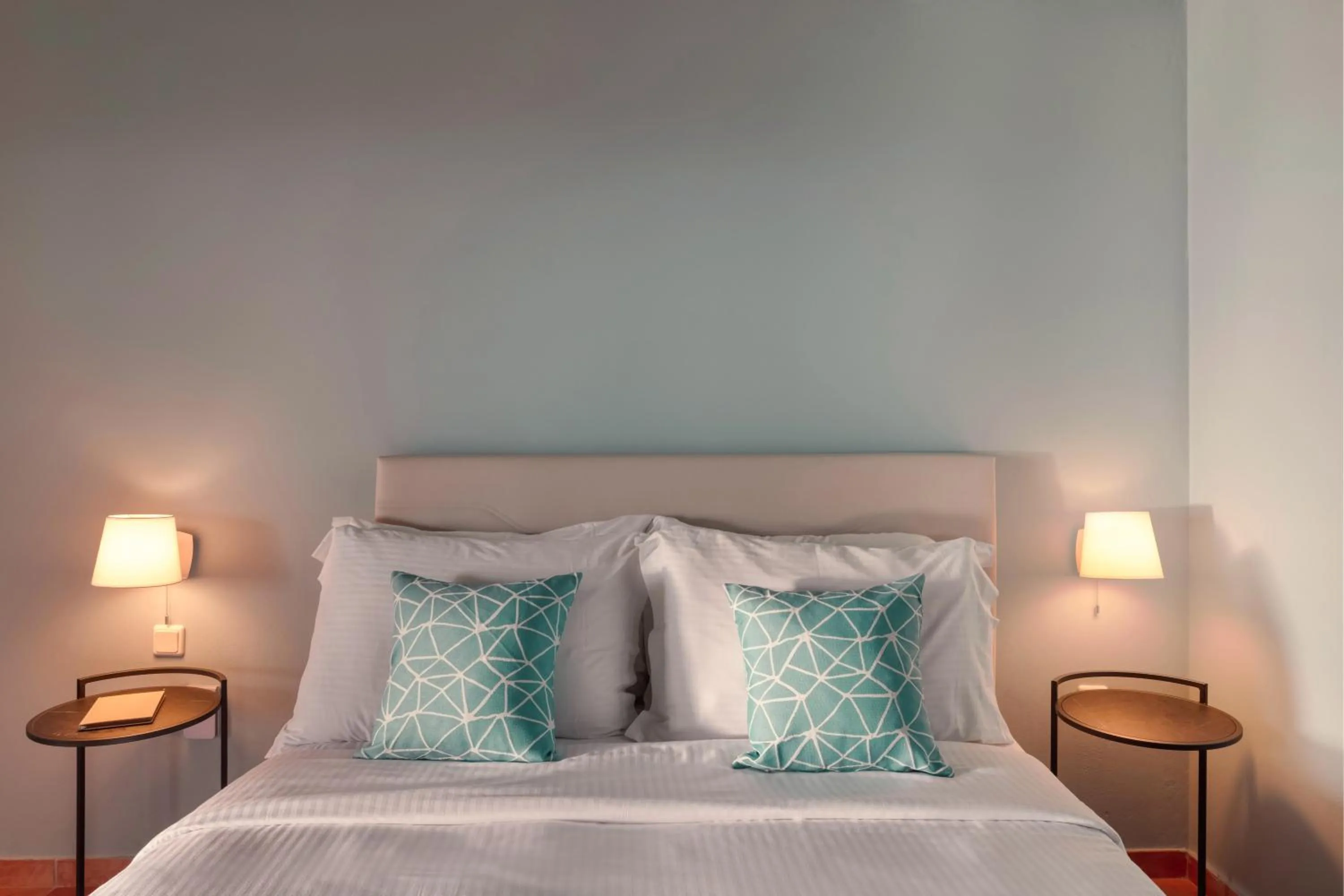 Bed in Zeus Eretria Resort