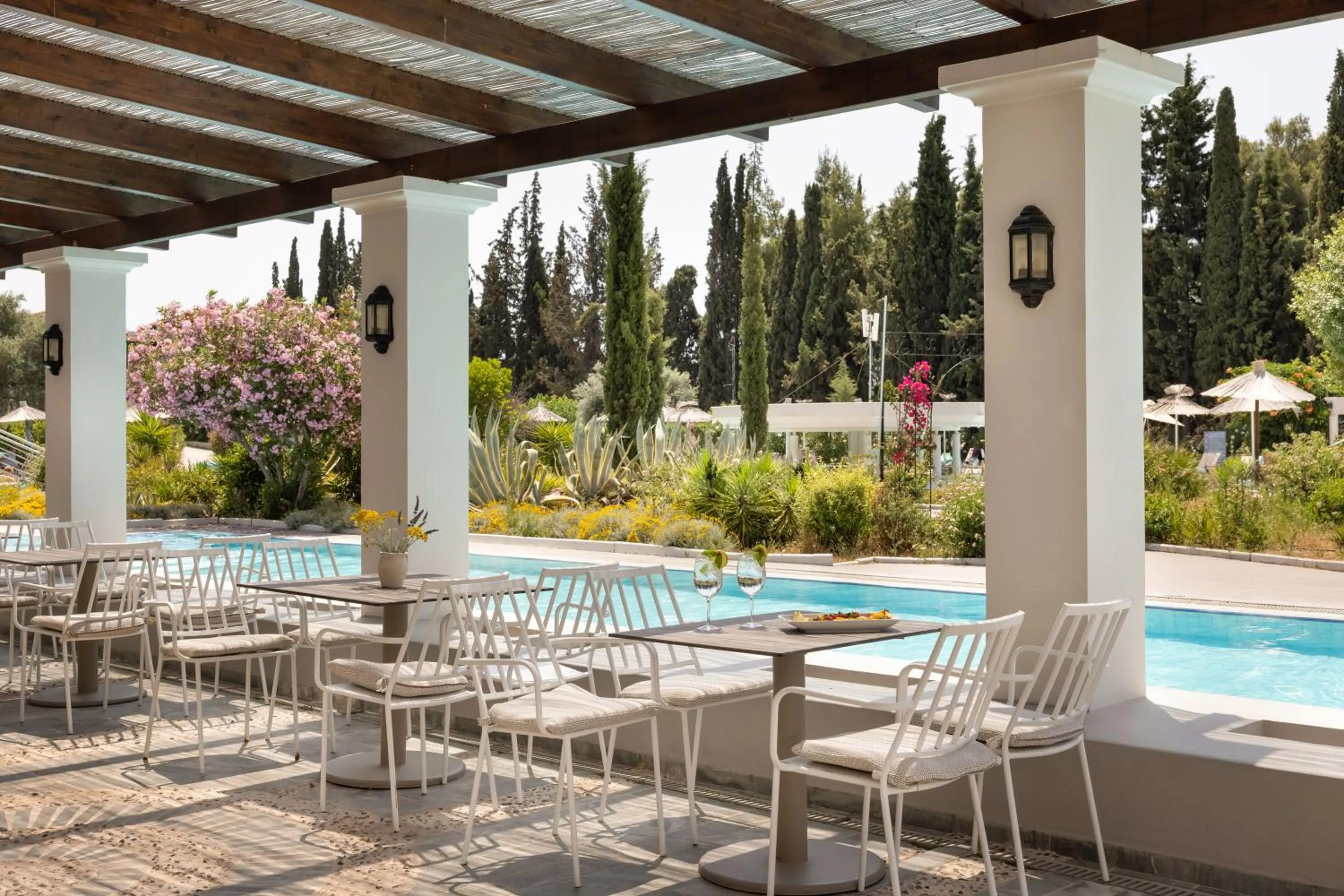 Pool view in Zeus Eretria Resort