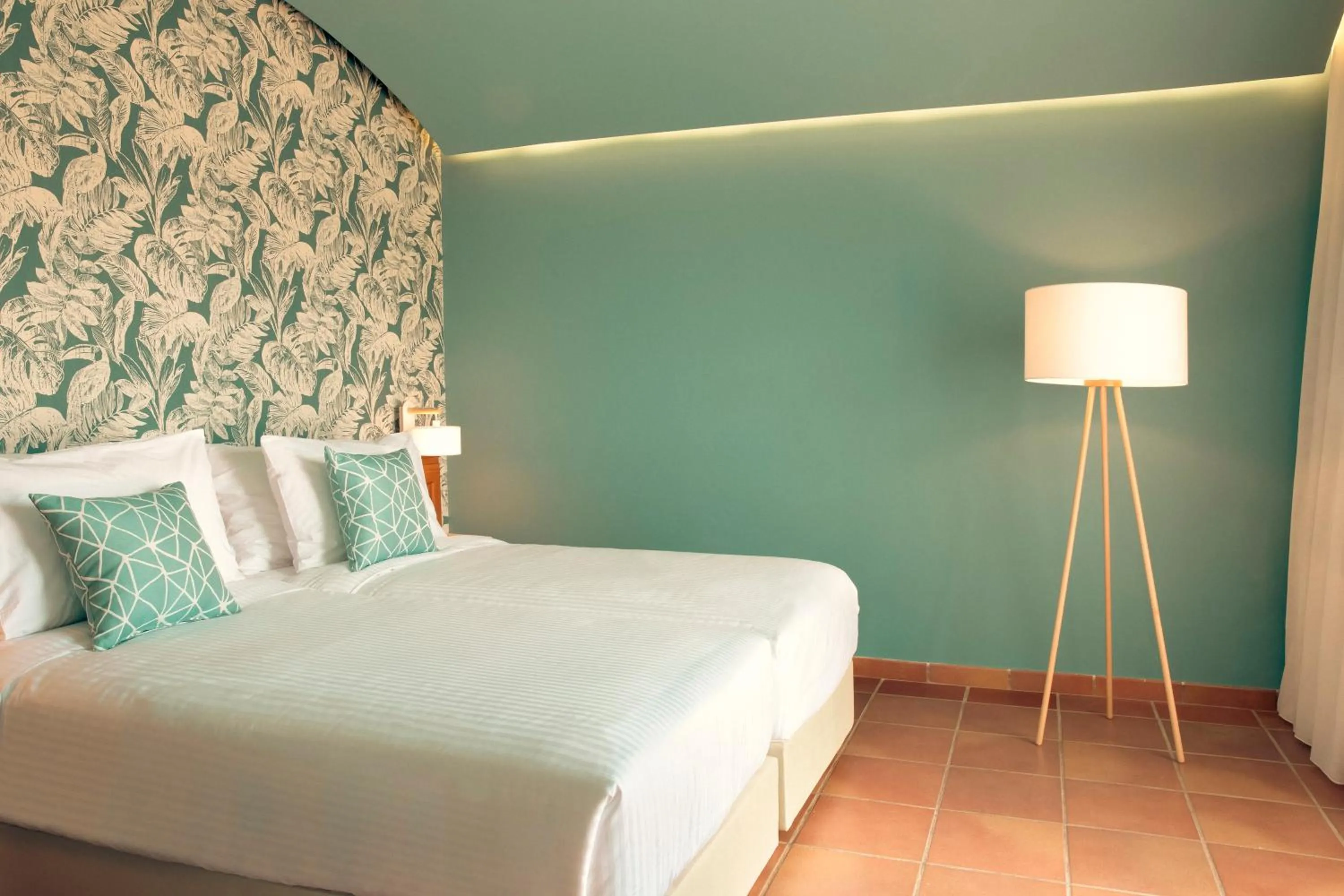 Bed in Zeus Eretria Resort