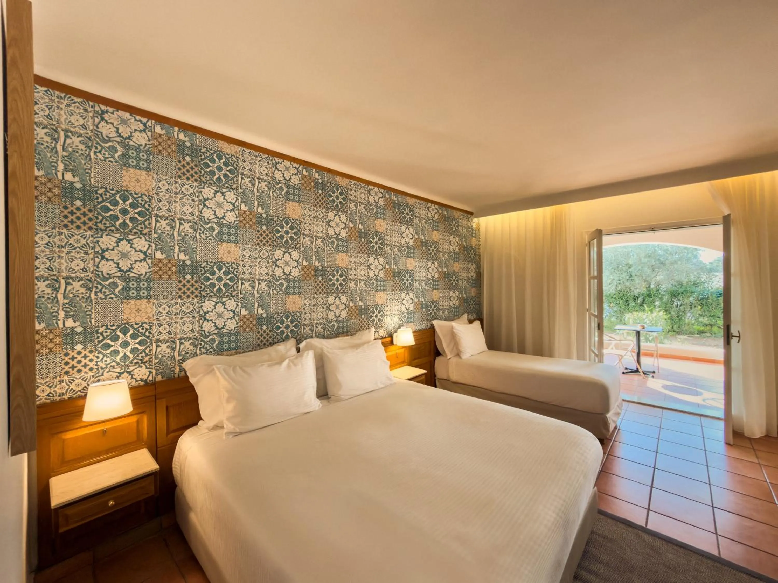 Bed in Zeus Eretria Resort