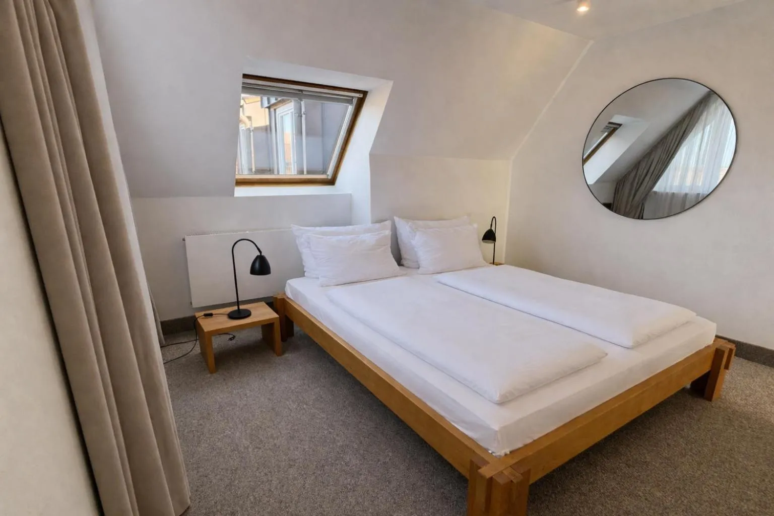 Photo of the whole room, Bed in DORMERO Aparthotel Stralsund