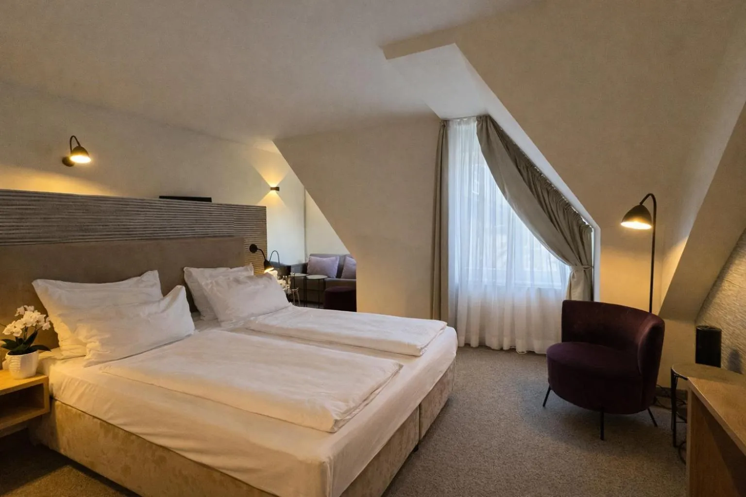 Photo of the whole room, Bed in DORMERO Aparthotel Stralsund