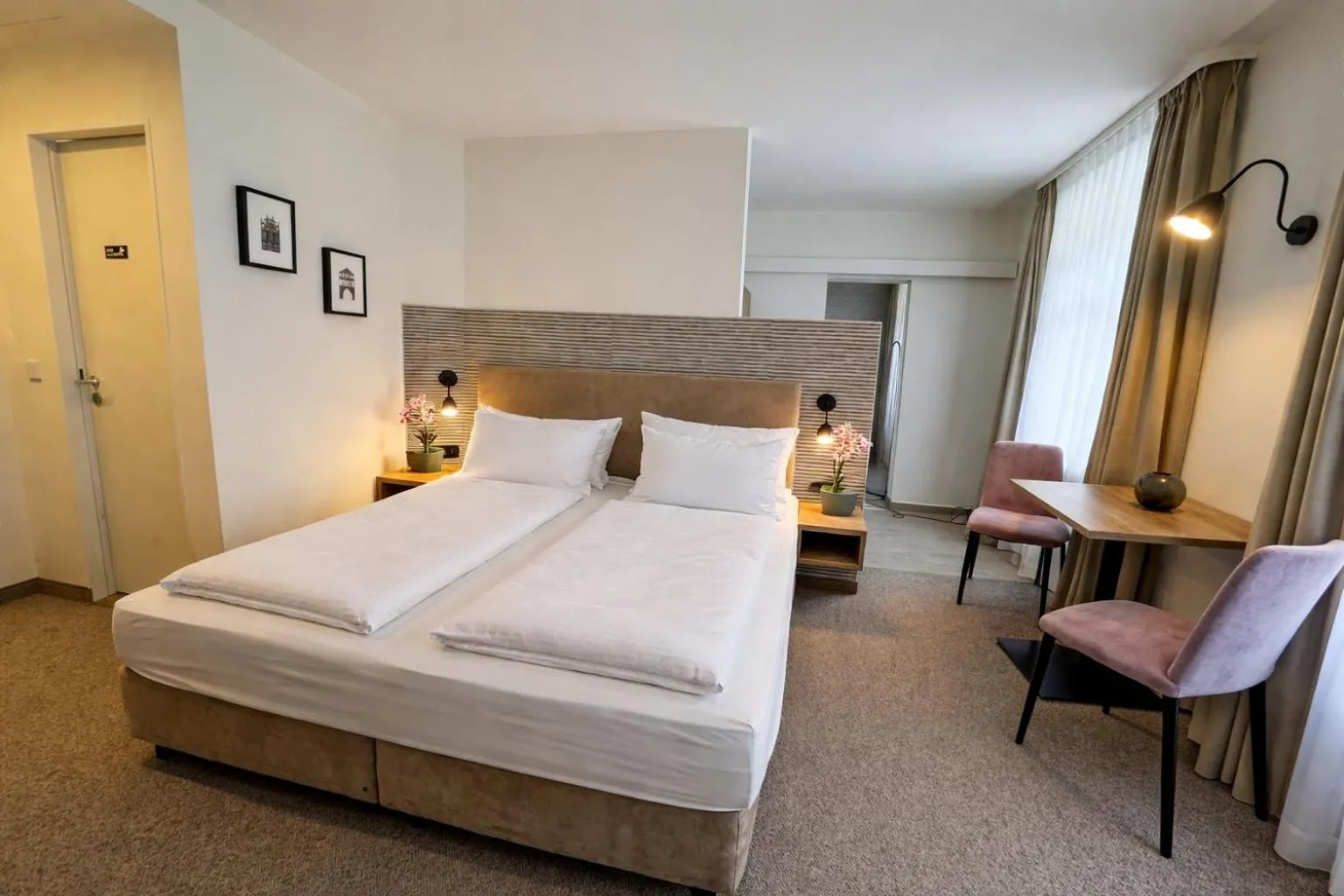 Photo of the whole room, Bed in DORMERO Aparthotel Stralsund