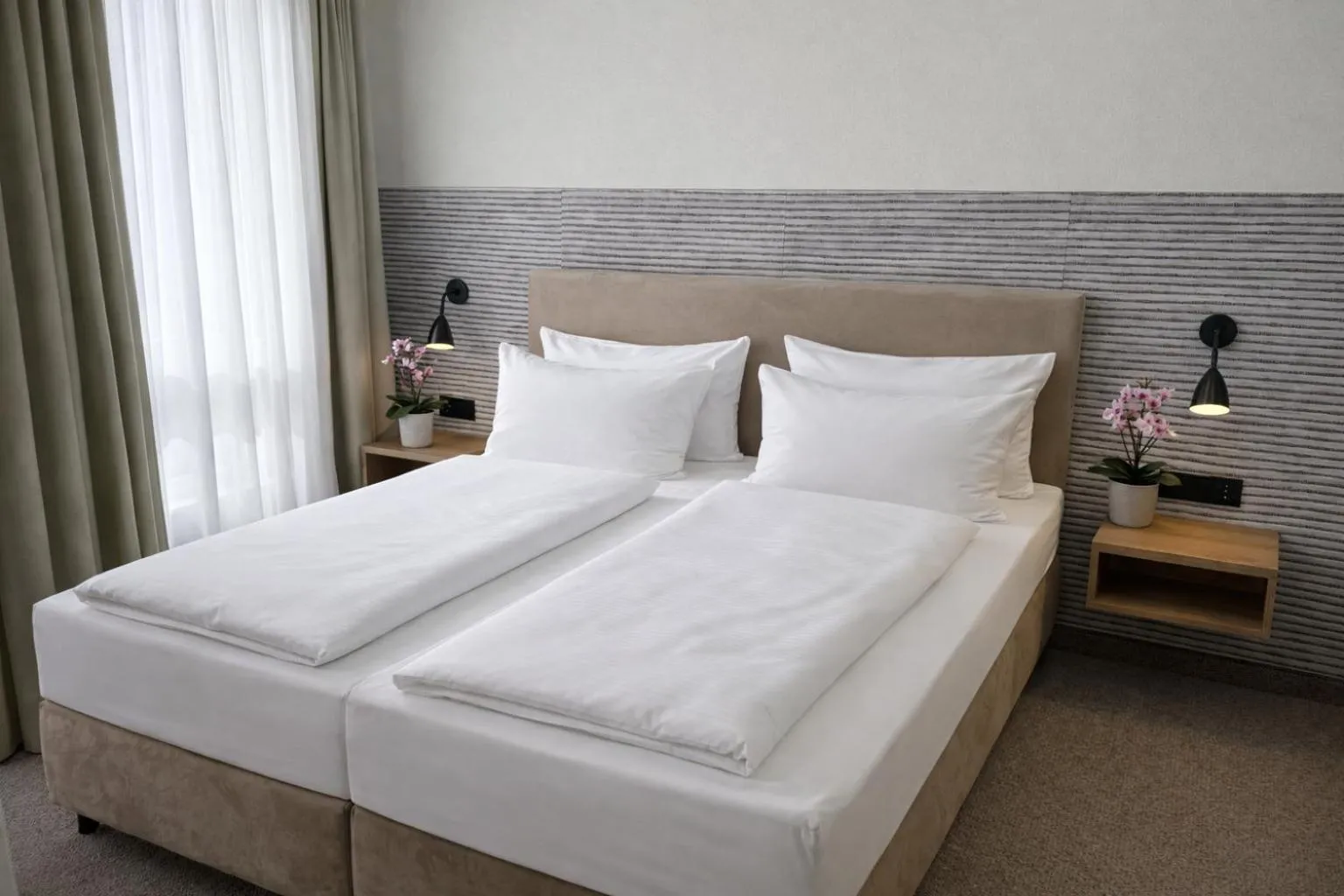 Photo of the whole room, Bed in DORMERO Aparthotel Stralsund