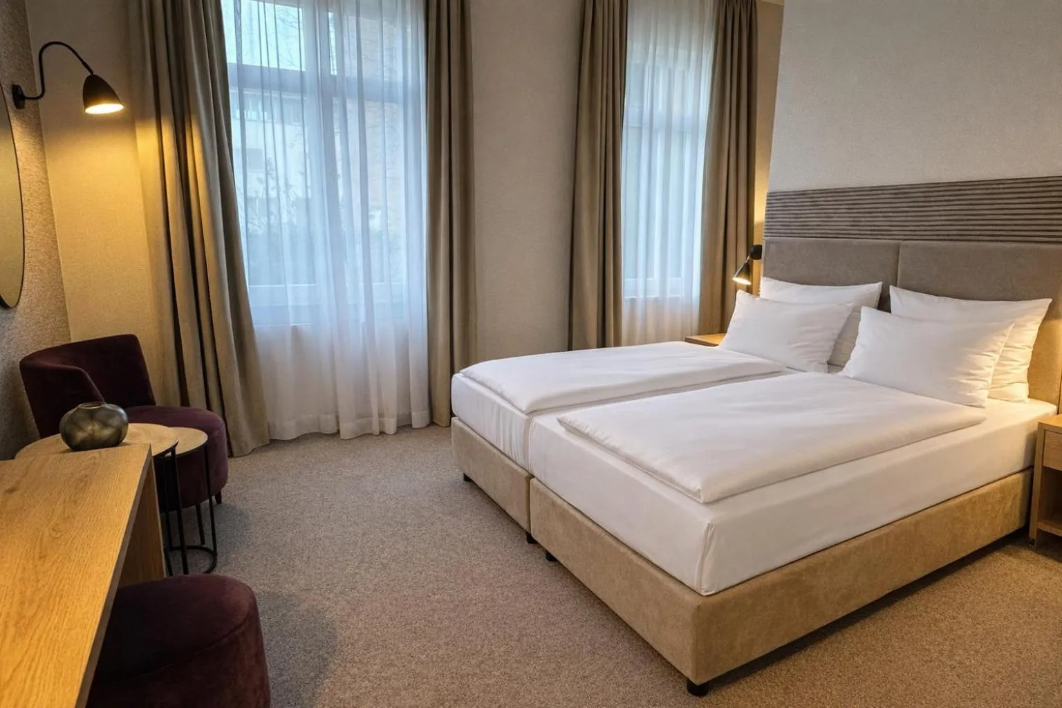 Photo of the whole room, Bed in DORMERO Aparthotel Stralsund