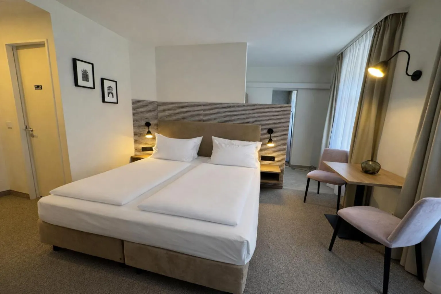 Photo of the whole room, Bed in DORMERO Aparthotel Stralsund