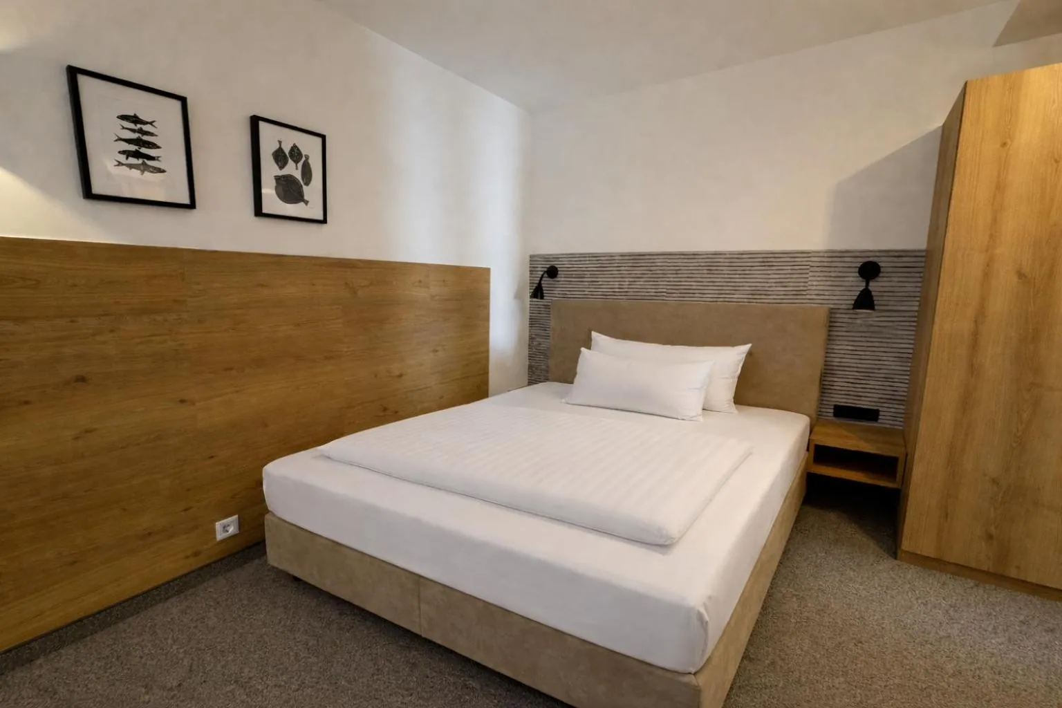 Photo of the whole room, Bed in DORMERO Aparthotel Stralsund