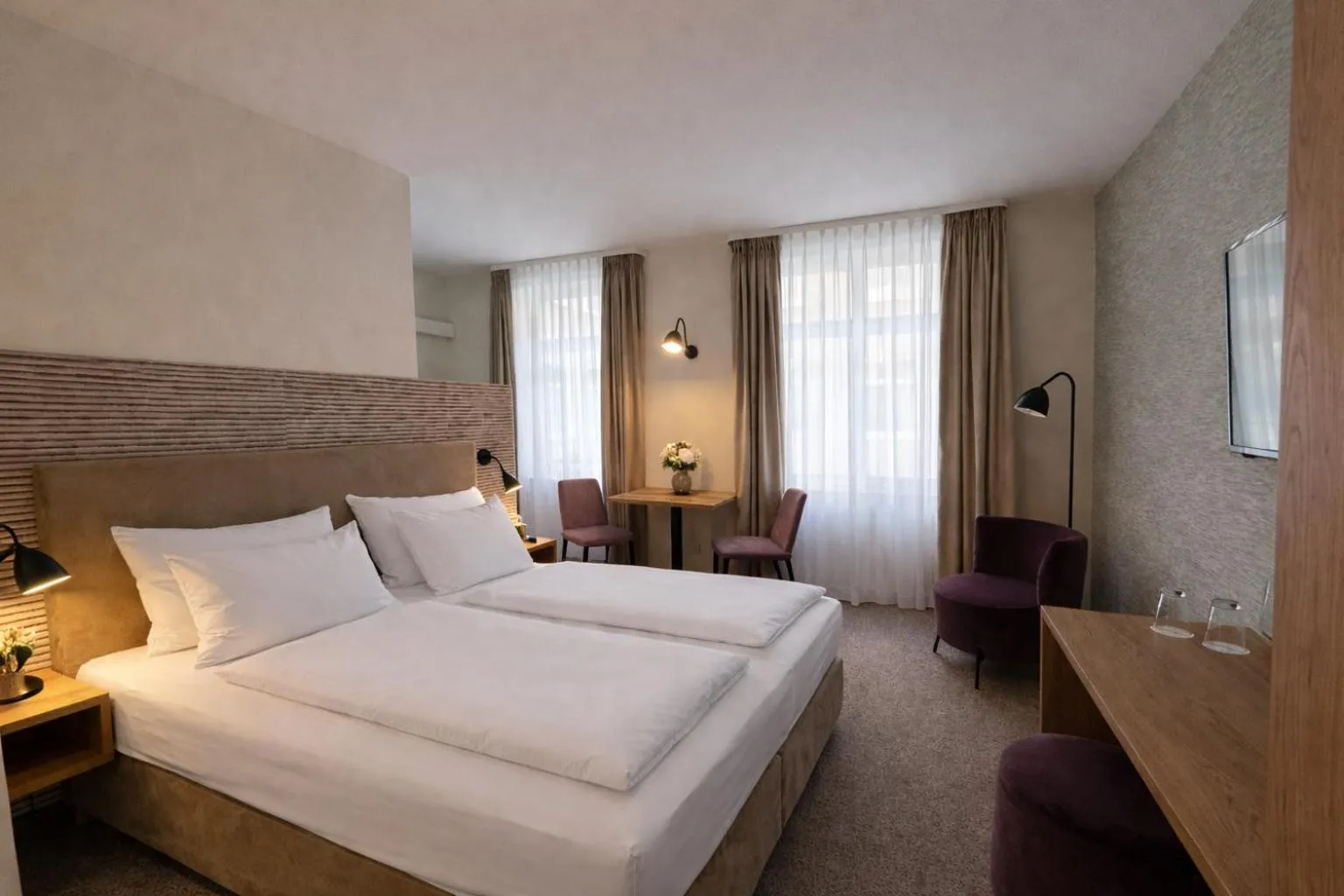 Photo of the whole room, Bed in DORMERO Aparthotel Stralsund