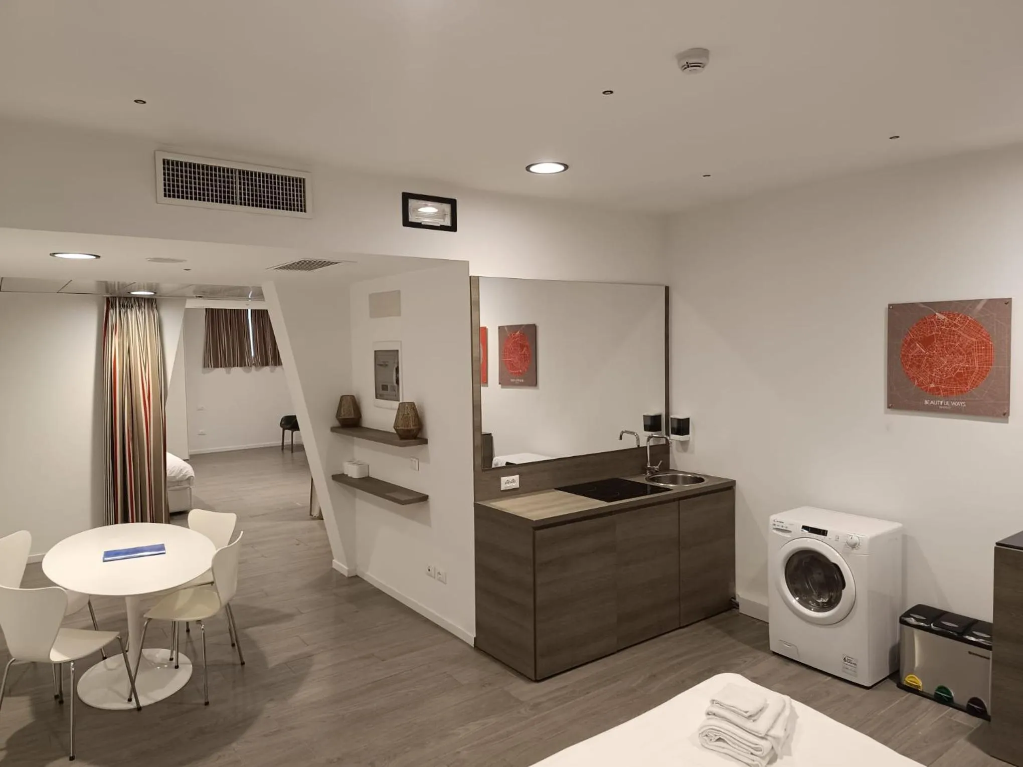 Kitchen or kitchenette in Fasthotel Linate