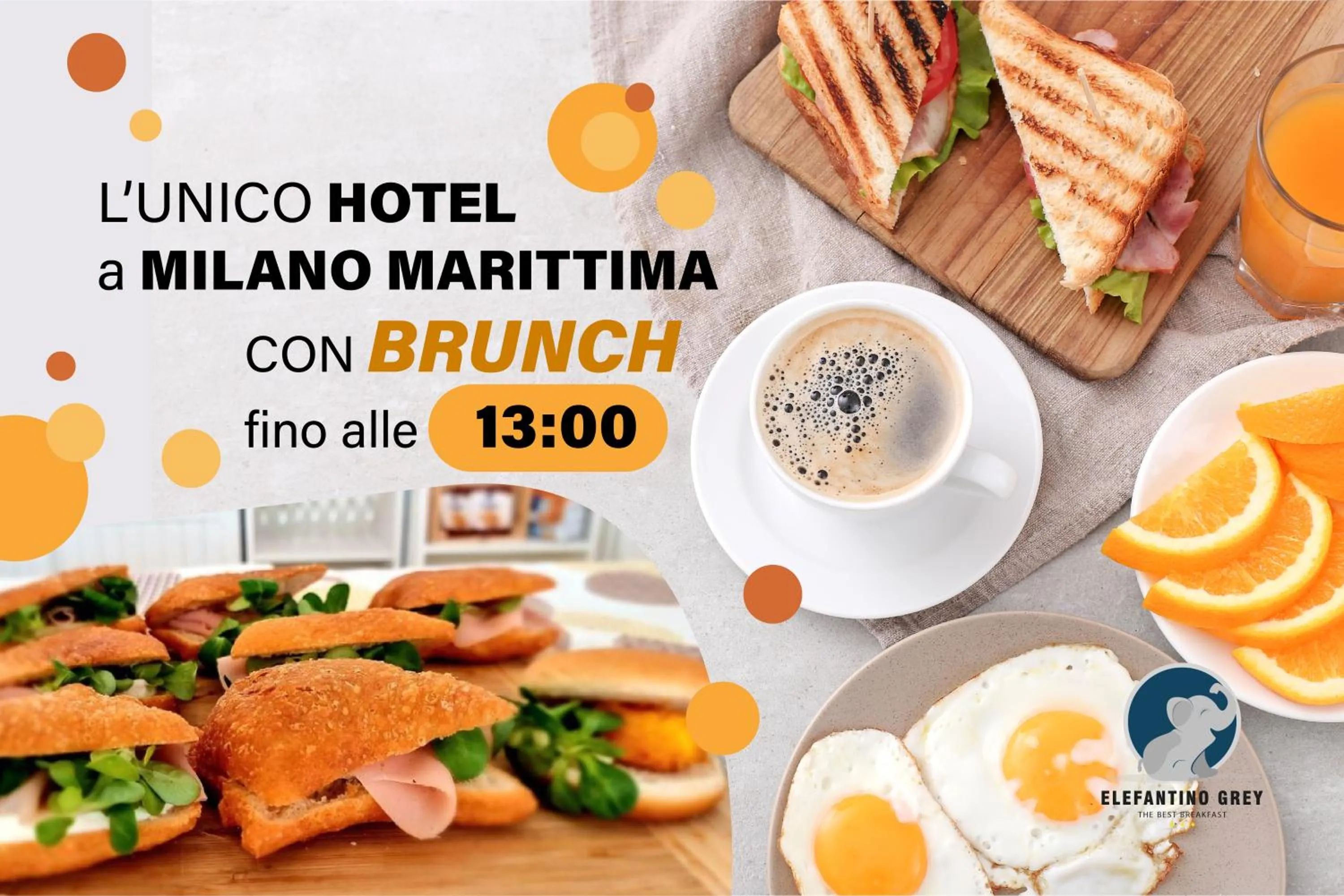 Breakfast in Hotel Elefantino Grey - Free Brunch & Breakfast Until 13-00 - Vicinissimi a Mirabilandia