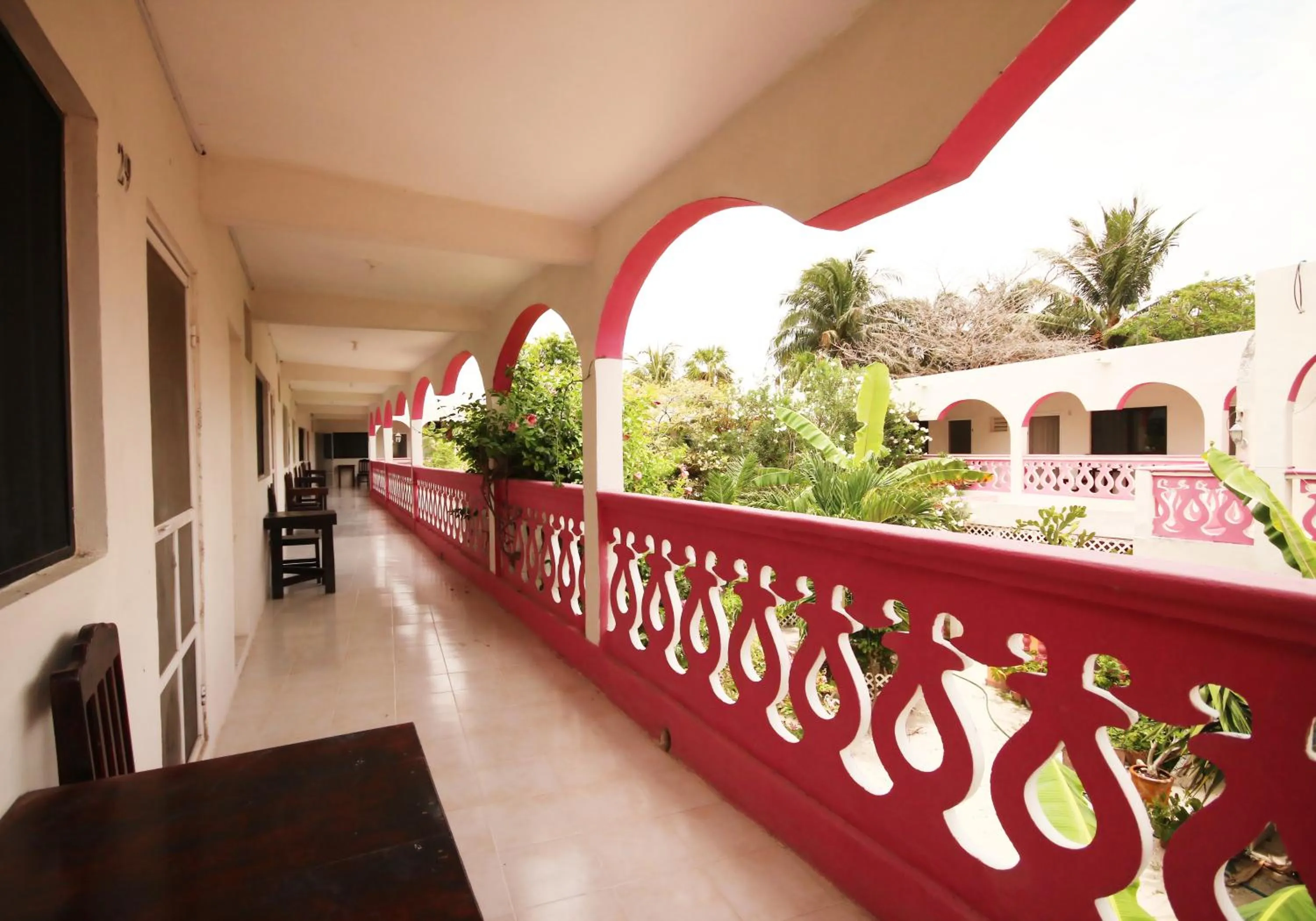 Patio in Hotel Los Arcos Holbox