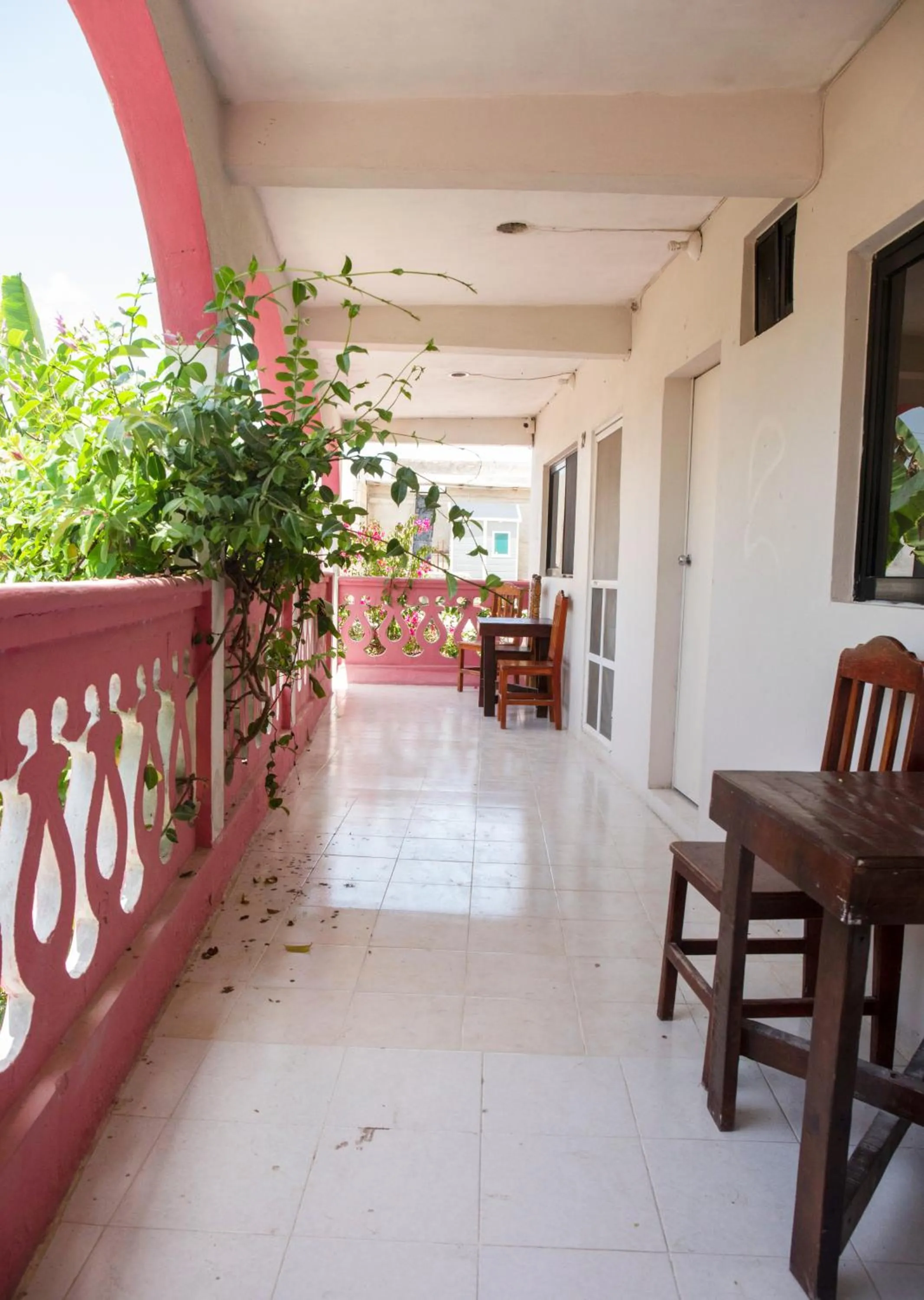 Patio in Hotel Los Arcos Holbox